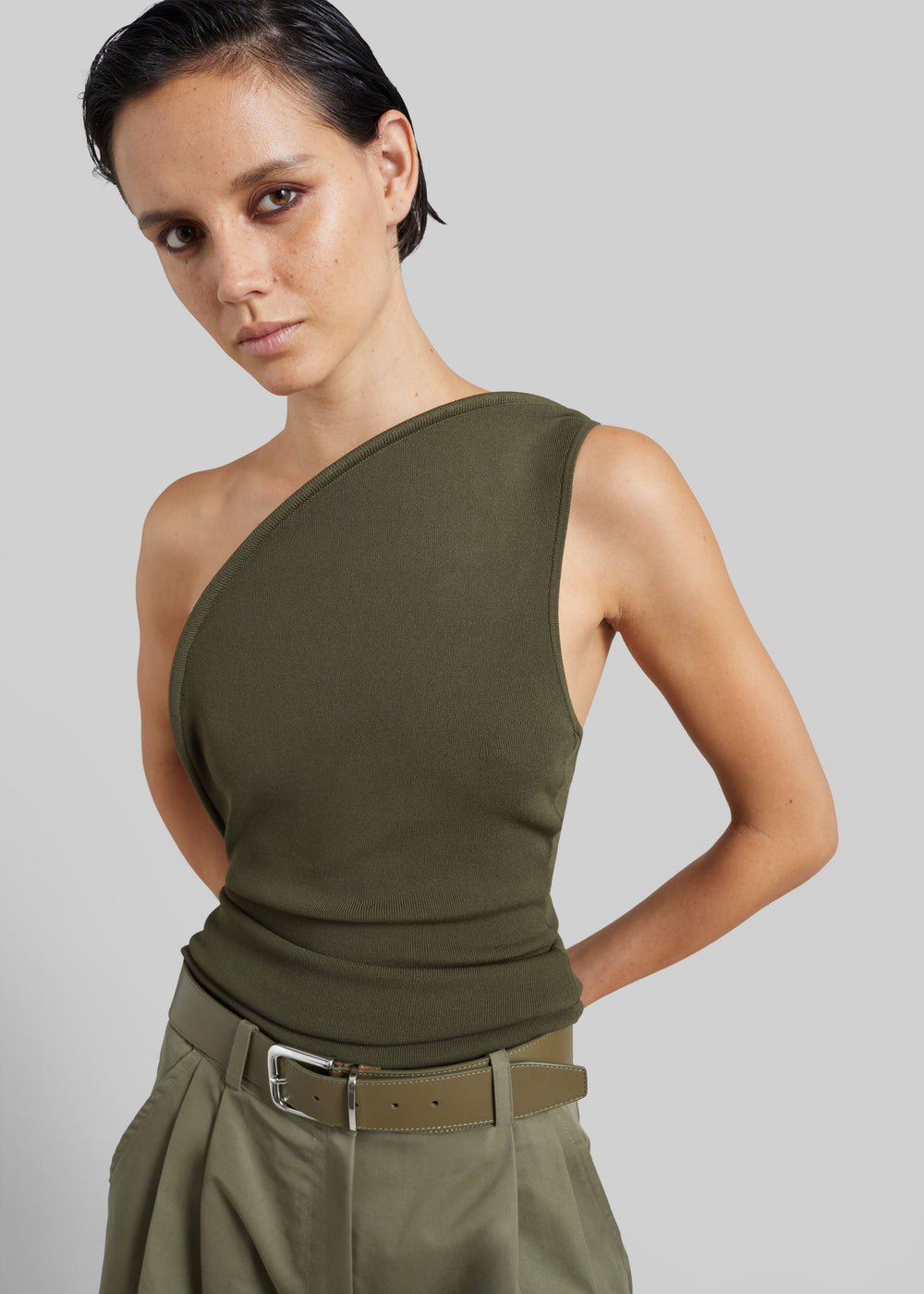 Christopher Esber Concave Wired Top - Kombu Green