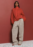 Christopher Esber Dannie Lucent Mottled Sheer Bomber - Flame