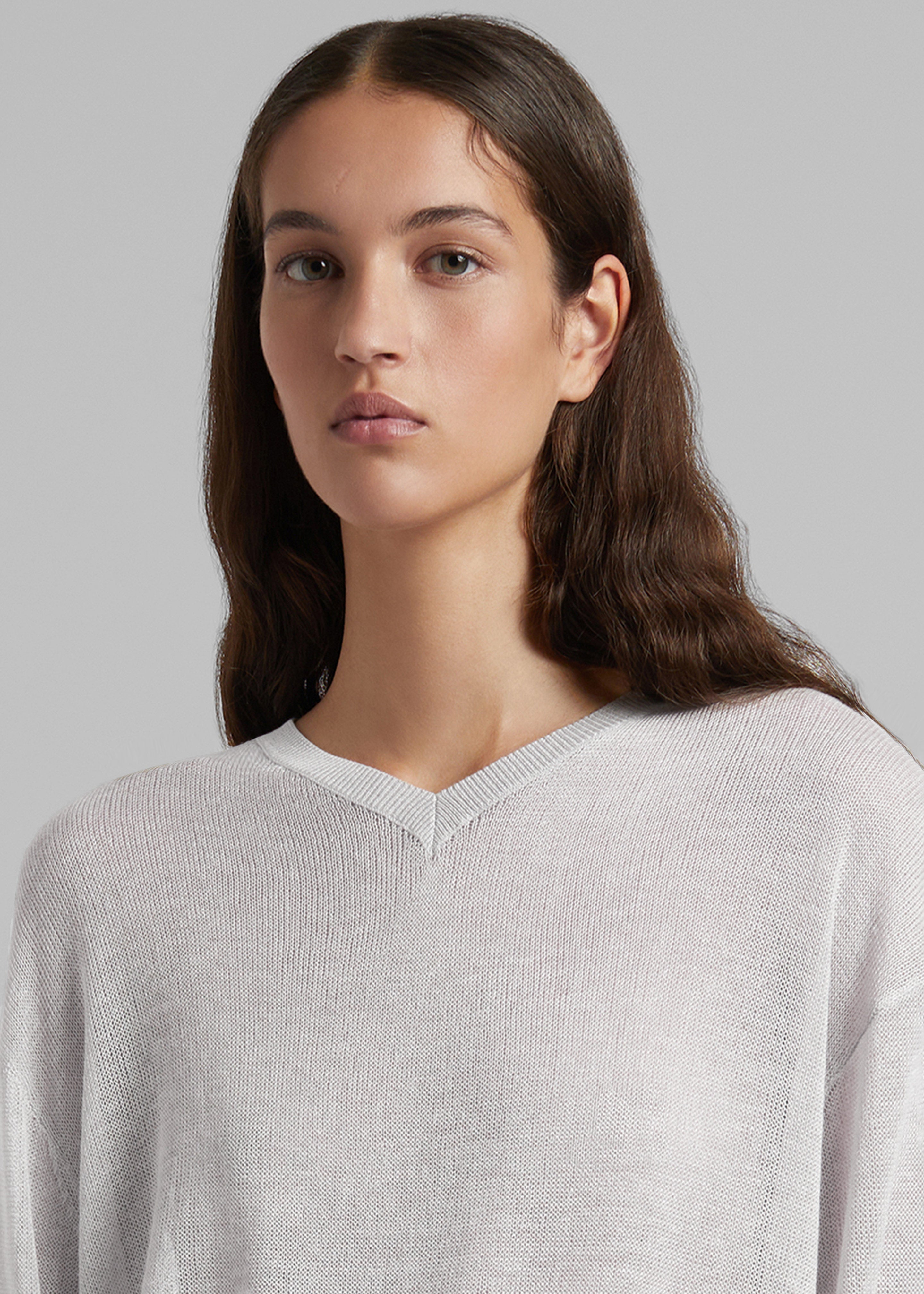 Christopher Esber Djuno Knit Sweater - Grey Melange - 4