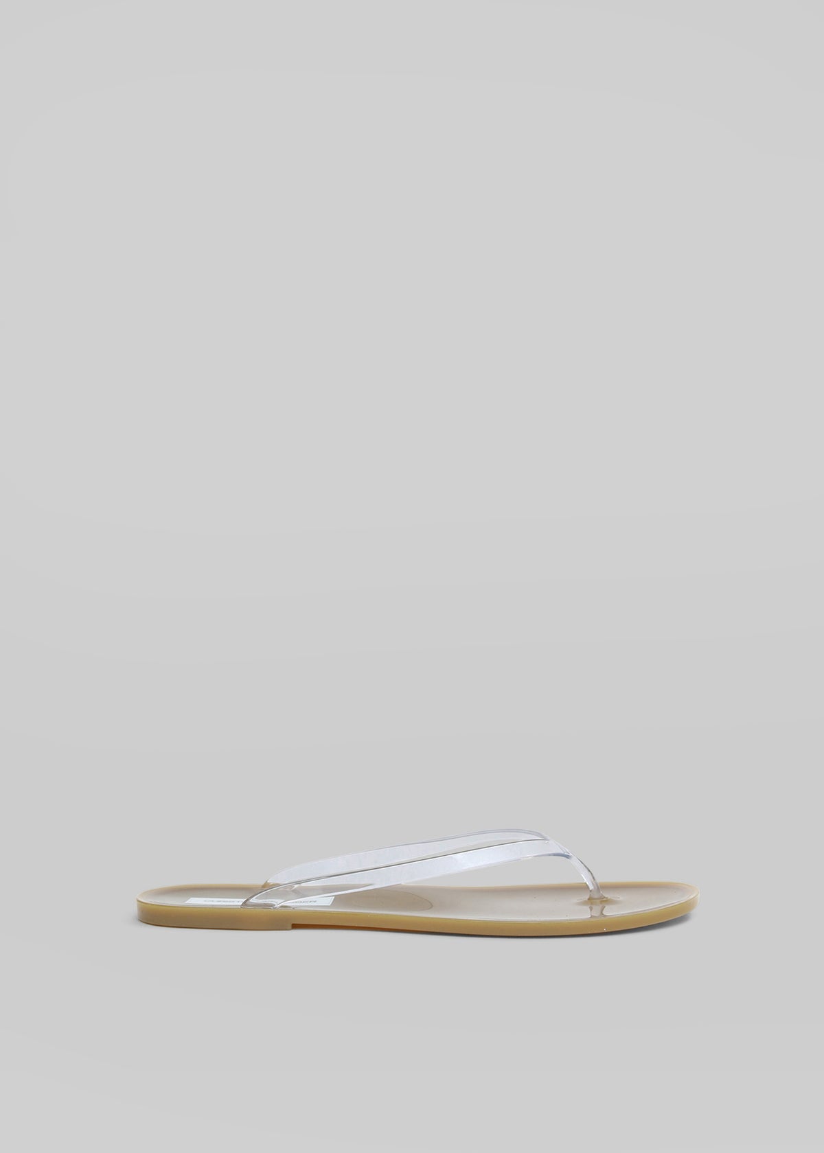 Christopher Esber Jo Flip Flops - Khaki/Clear - 2