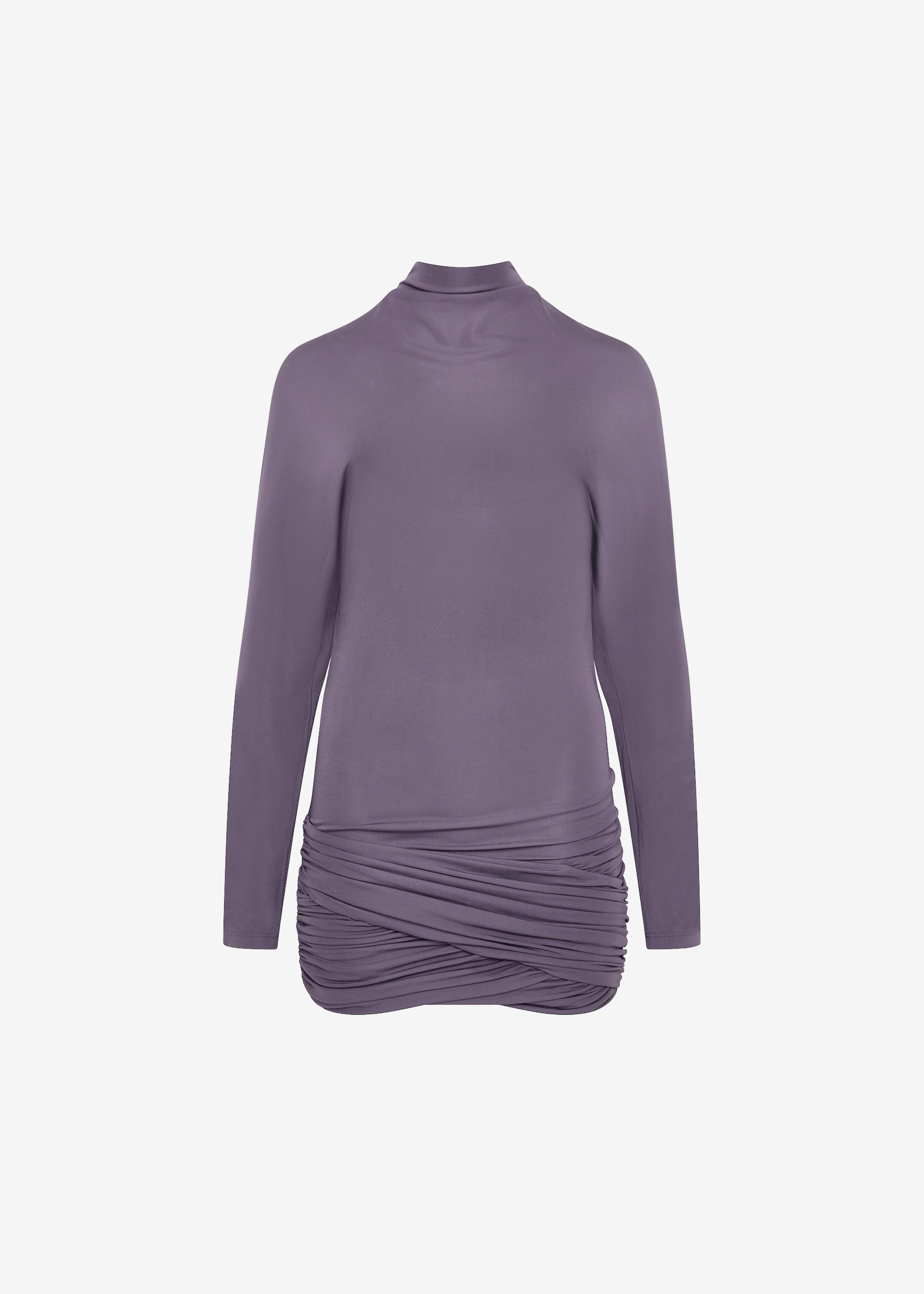 Christopher Esber Luna Draped Jersey Mini Dress - Washed Violet - 6