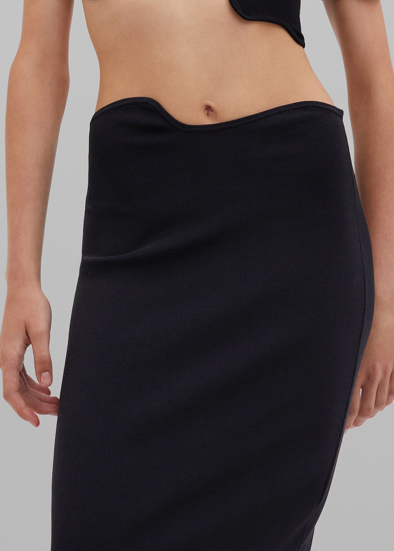 Christopher Esber Maparadita Midi Skirt - Black - 1