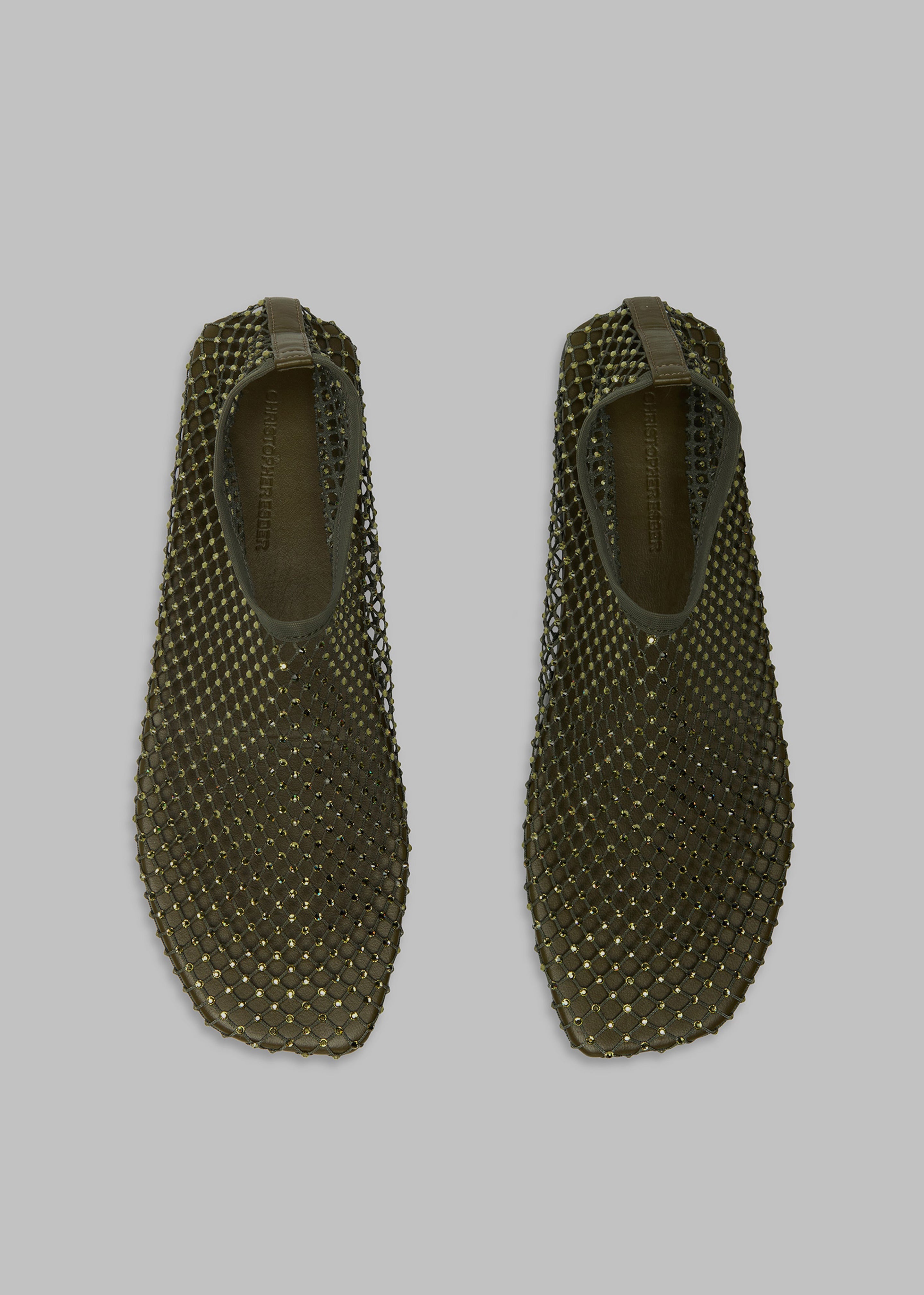 Christopher Esber Minette Flats - Olive - 3