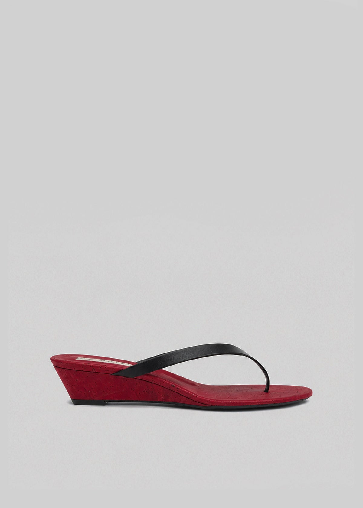 Christopher Esber Scala Cork Wedges - Flame/Black - 1