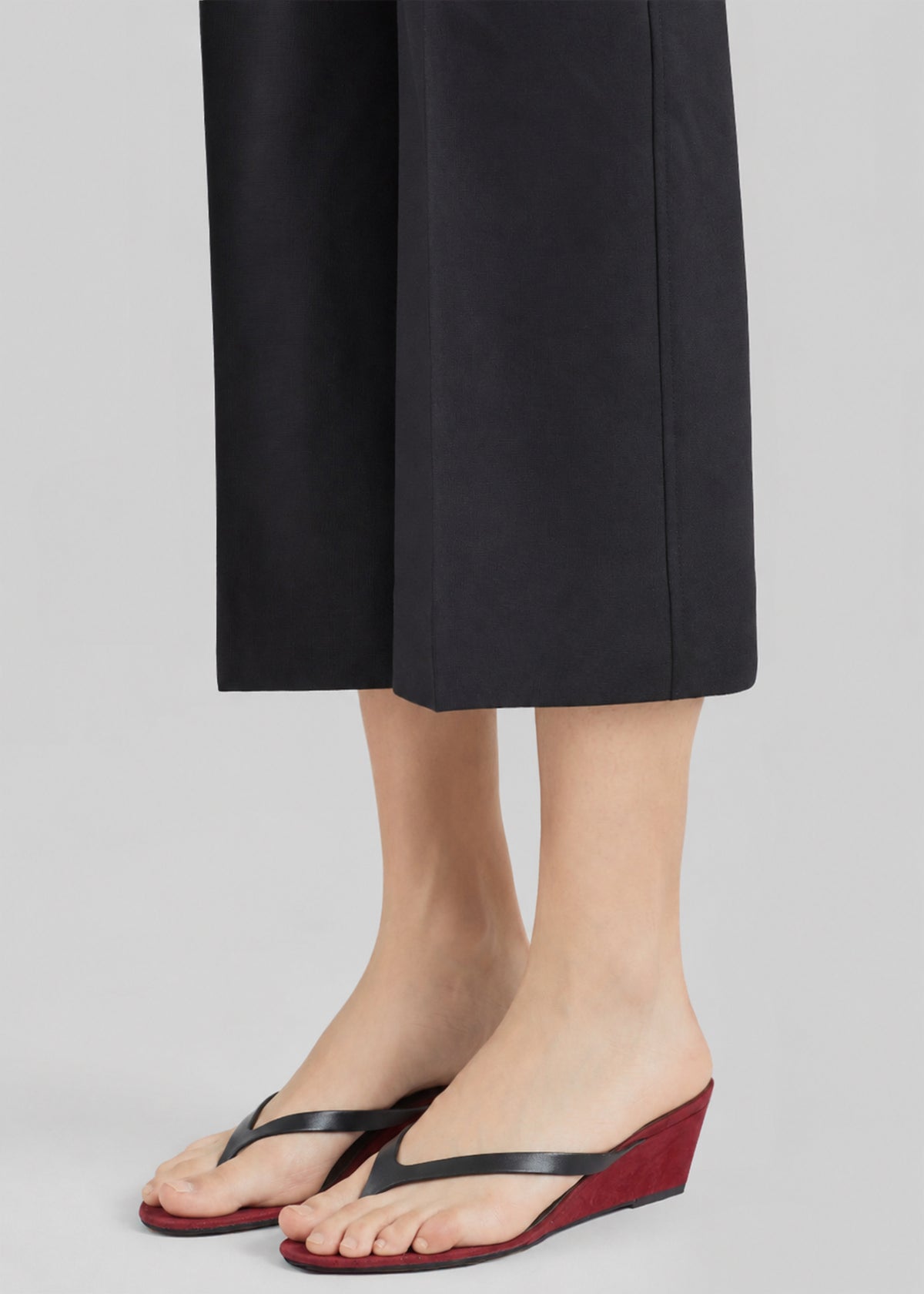 Christopher Esber Scala Cork Wedges - Flame/Black - 2