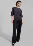 Christopher Esber Side Cowl Waist Tee - Charcoal