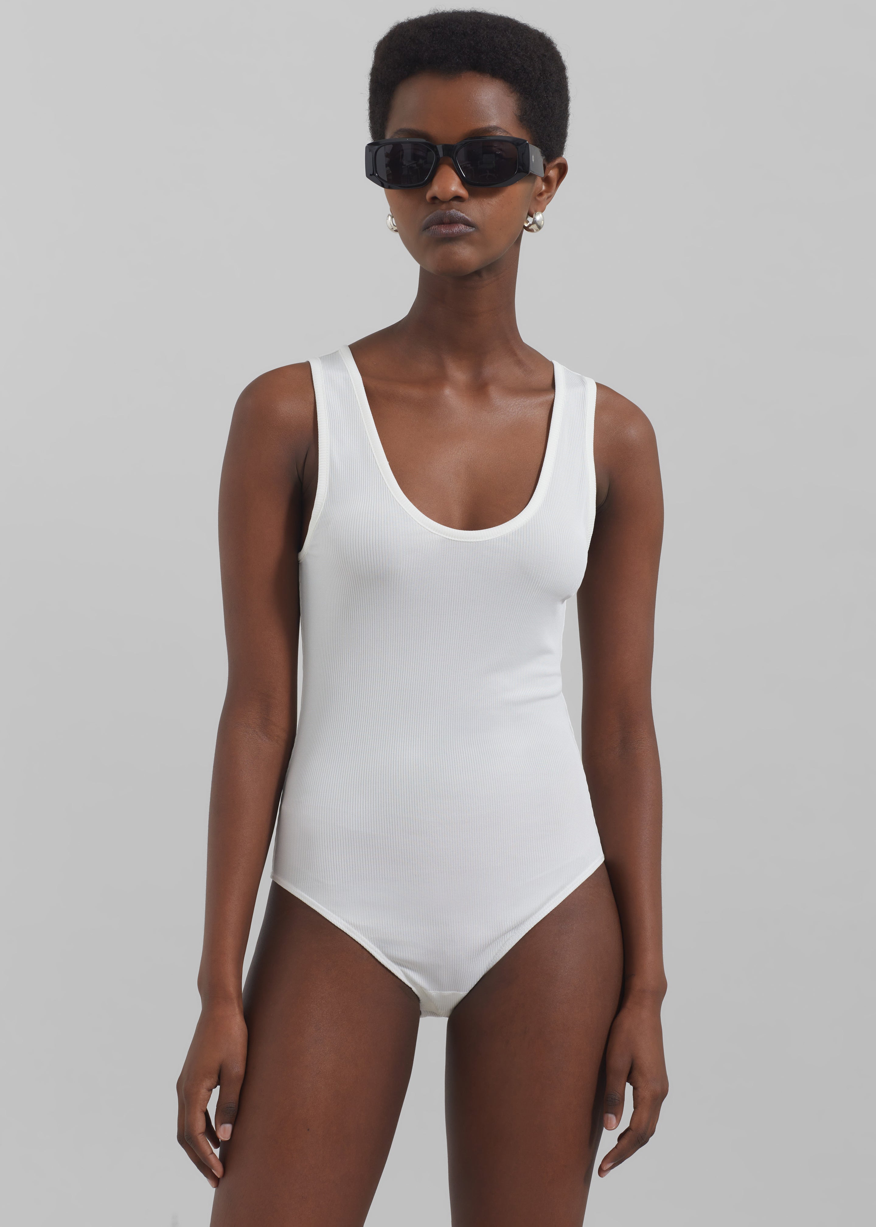 Christopher Esber Sonora Tank Bodysuit - White - 4