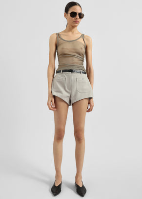 Christopher Esber Vacant Tulle Tank - Eucalypt