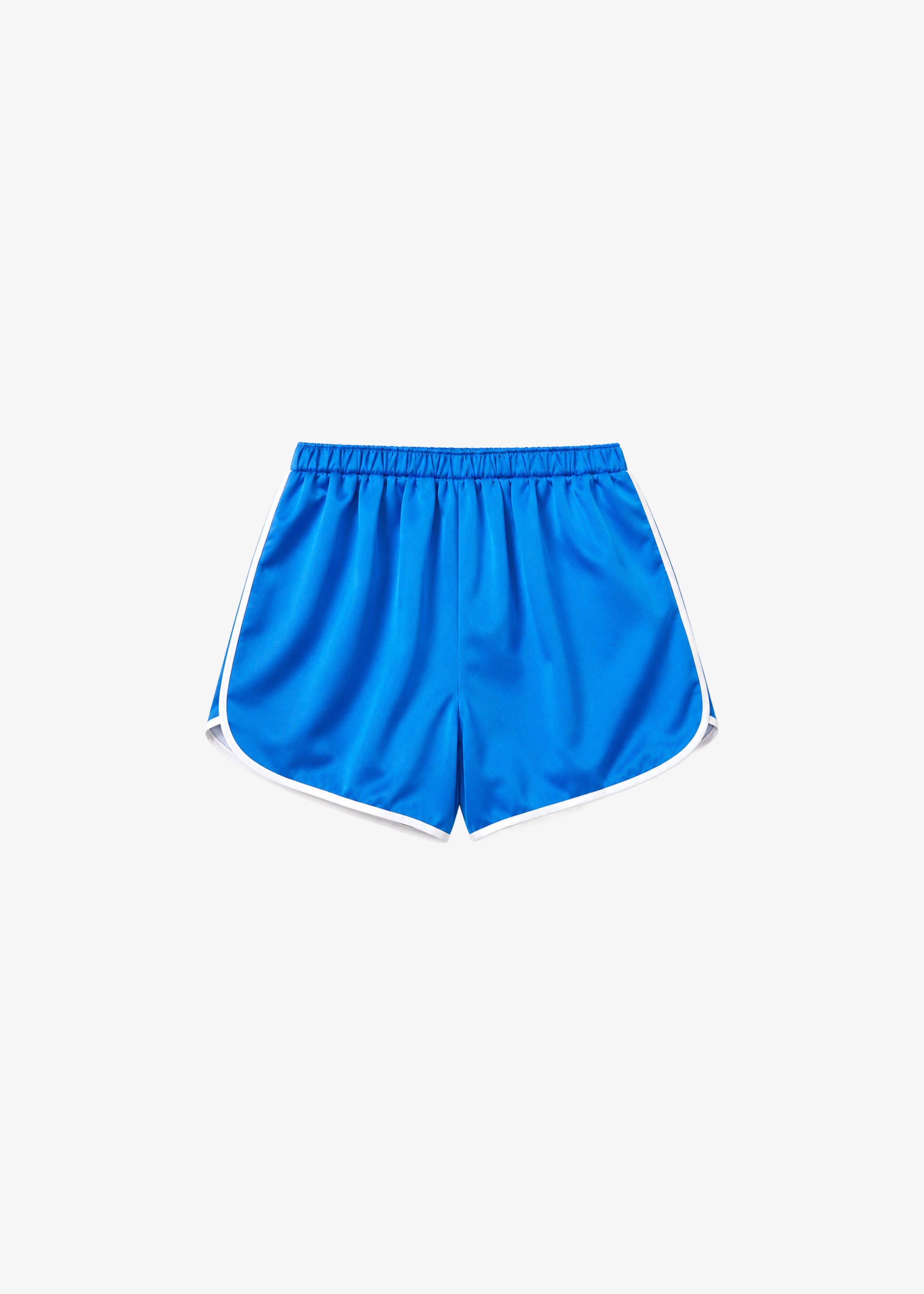 Cielo Satin Mini Boxer Shorts - Blue - 10