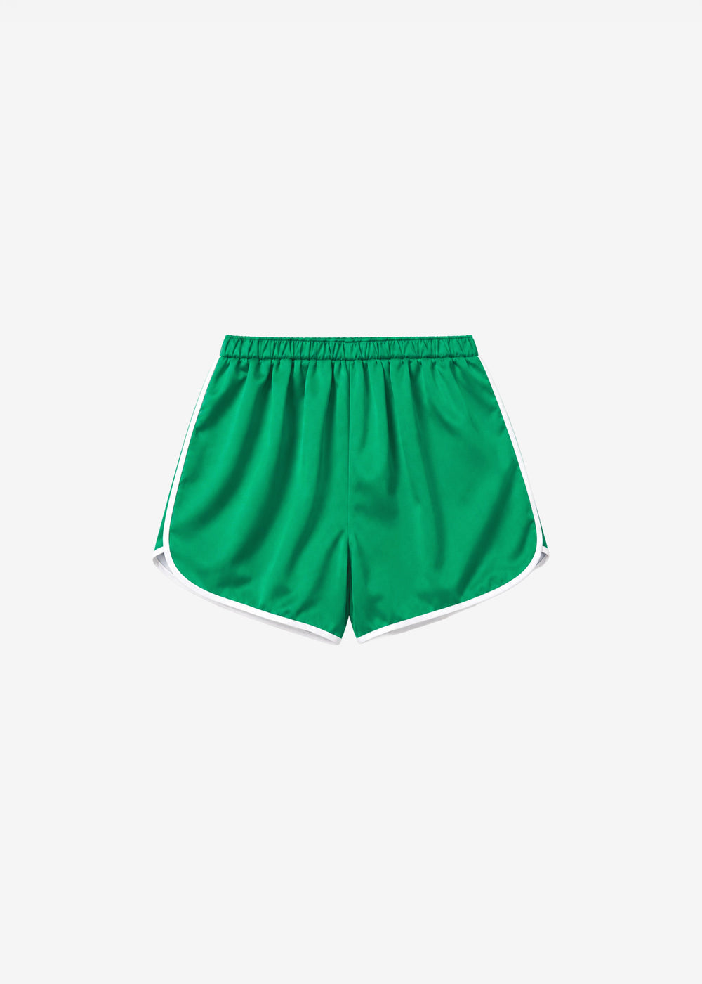 Cielo Satin Mini Boxer Shorts - Kelly Green