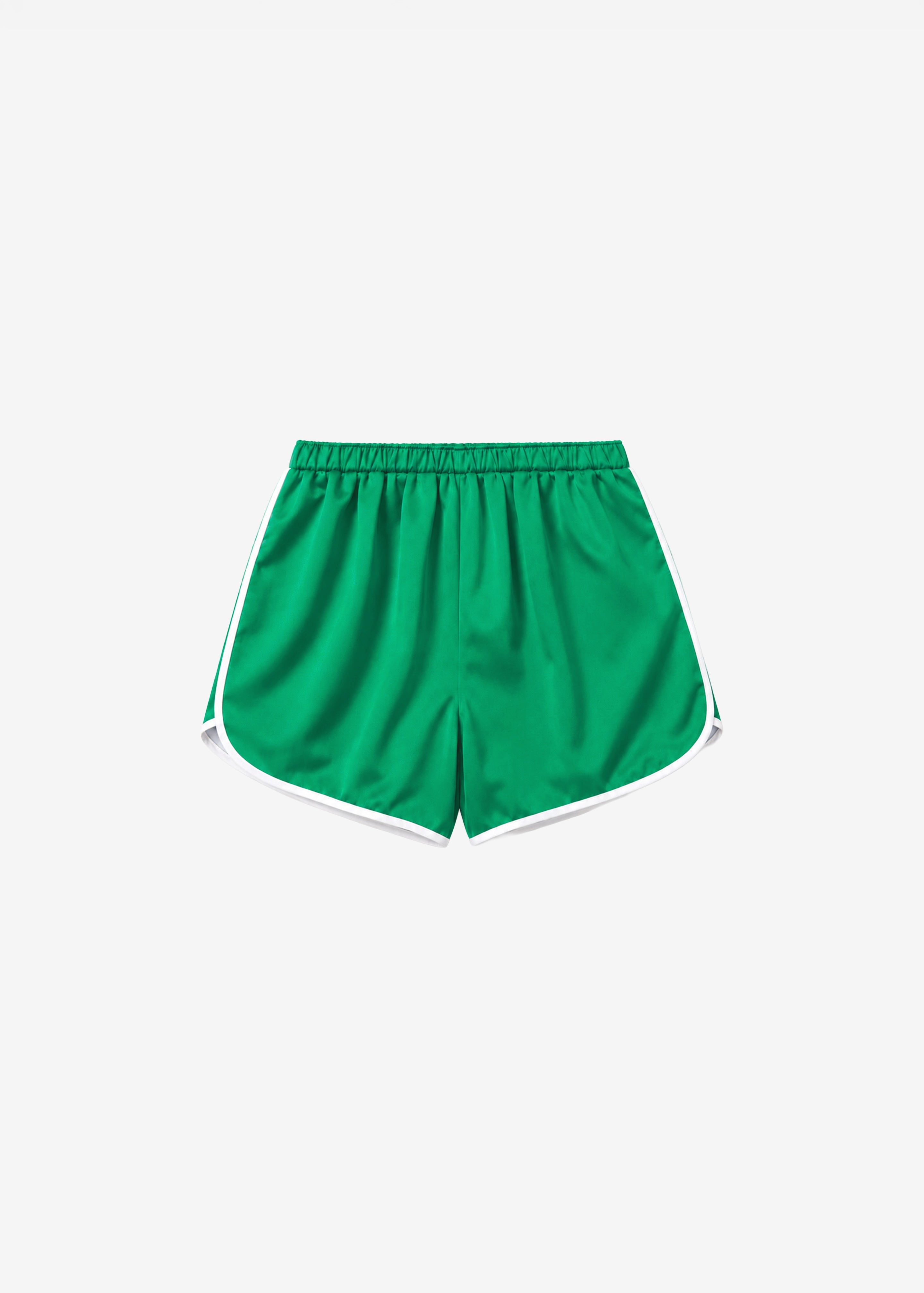 Cielo Satin Mini Boxer Shorts - Kelly Green - 7