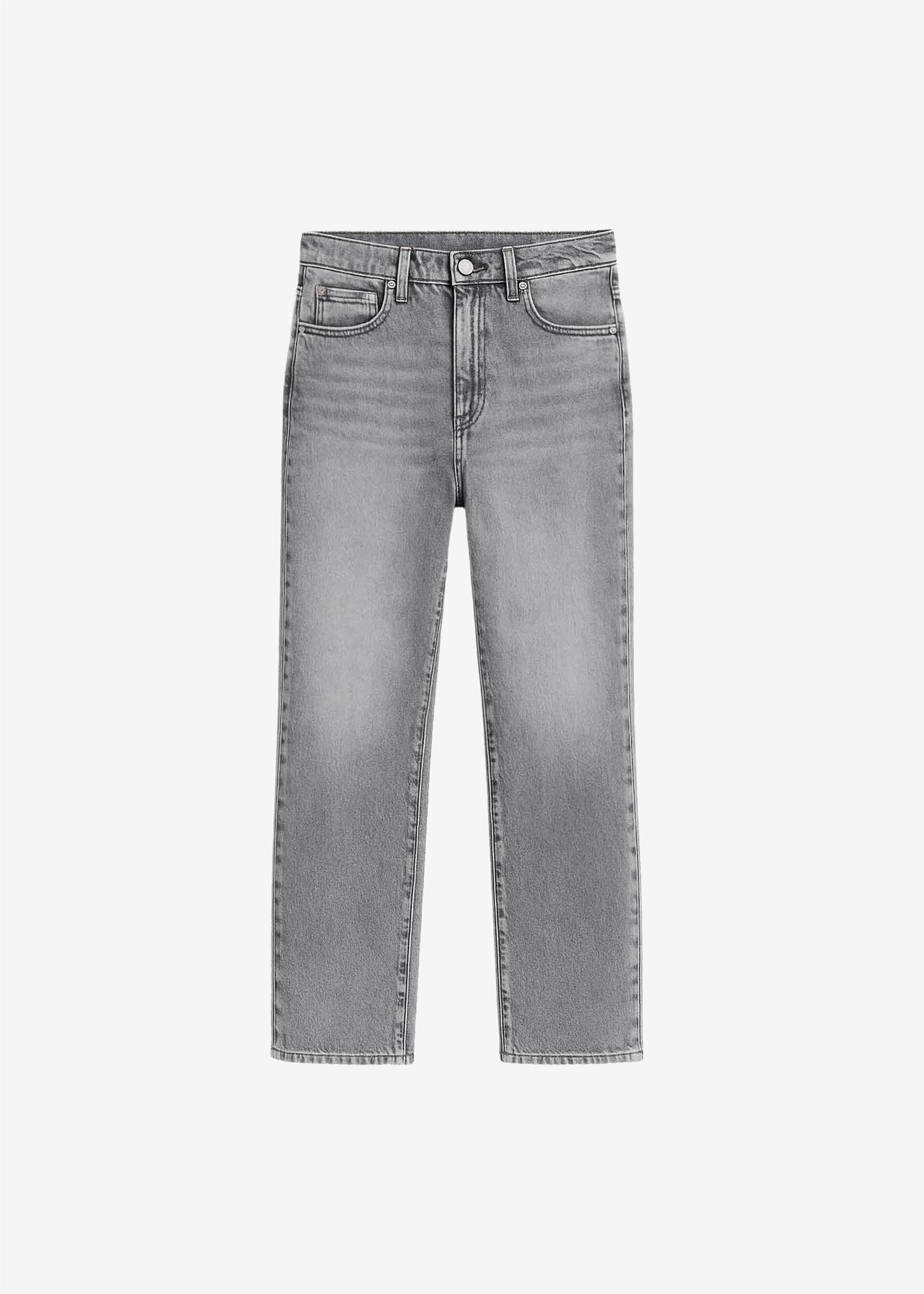 Cig Straight Jeans - Grey Wash - 8