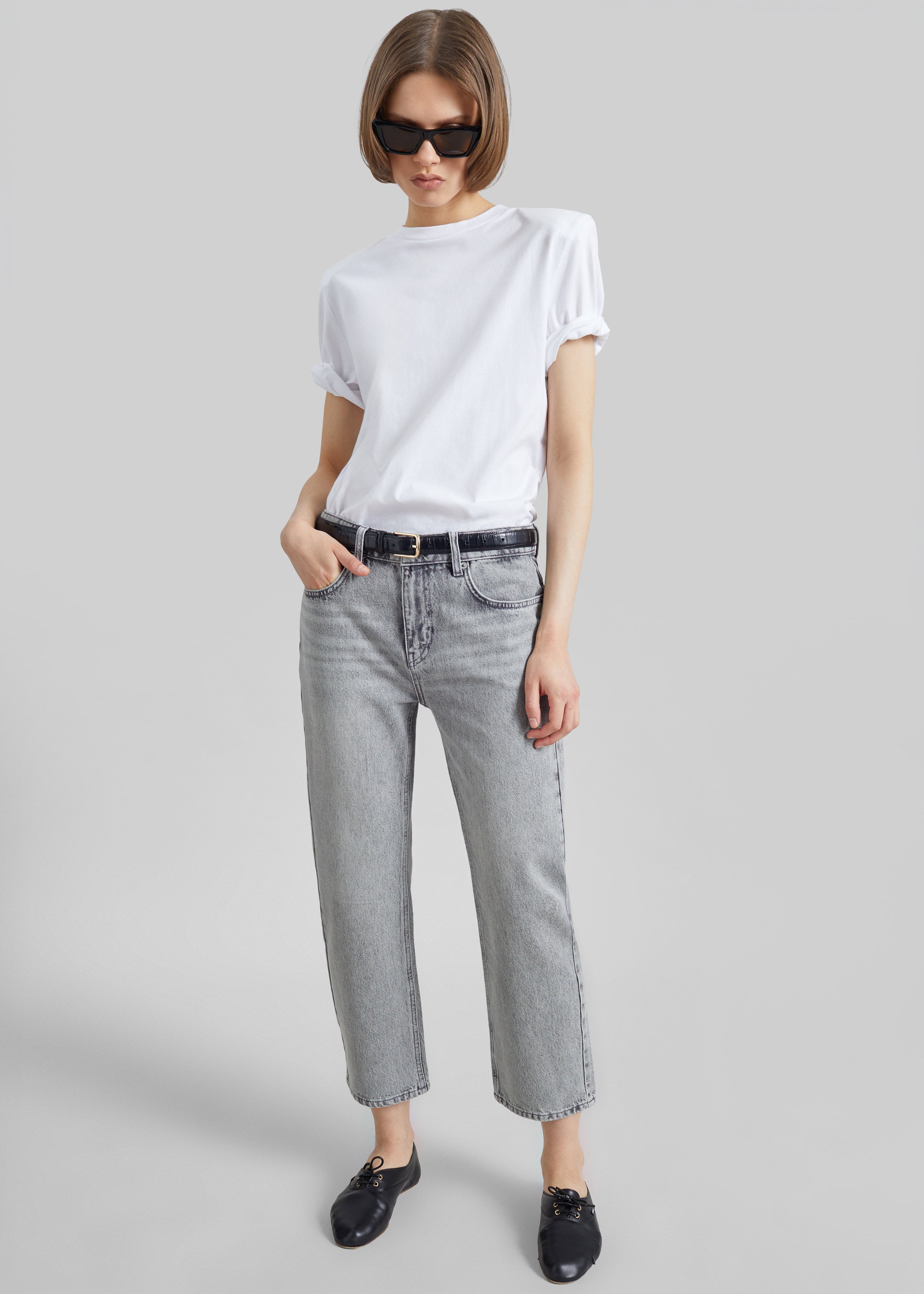 Cig Straight Jeans - Grey Wash - 4