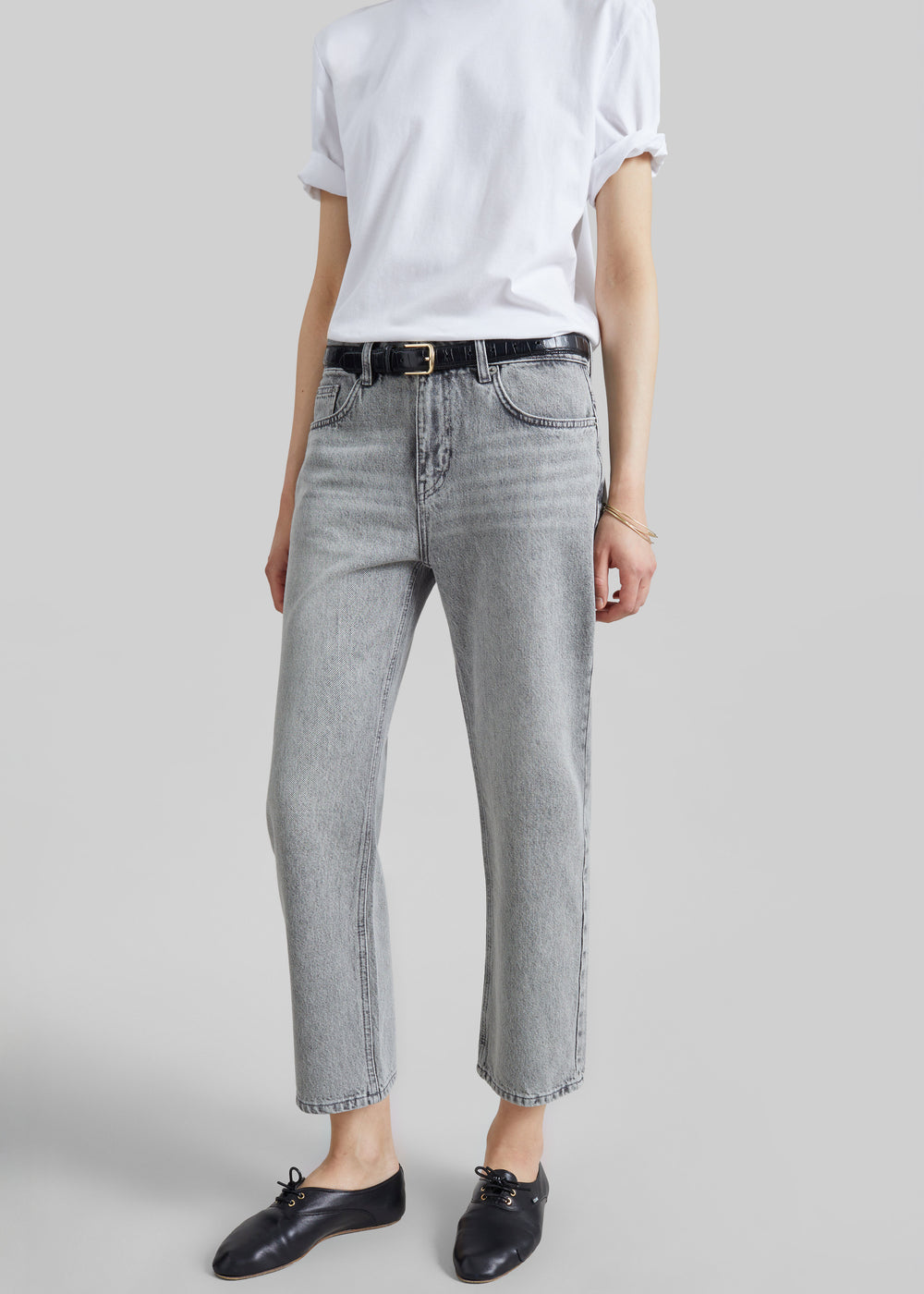 Cig Straight Jeans - Grey Wash - 1
