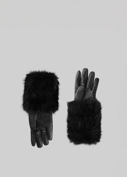SOL×FUC soonerorlater Hairy Gloves Clara Faux Fur Short Gloves - Black – The Frankie Shop Europe