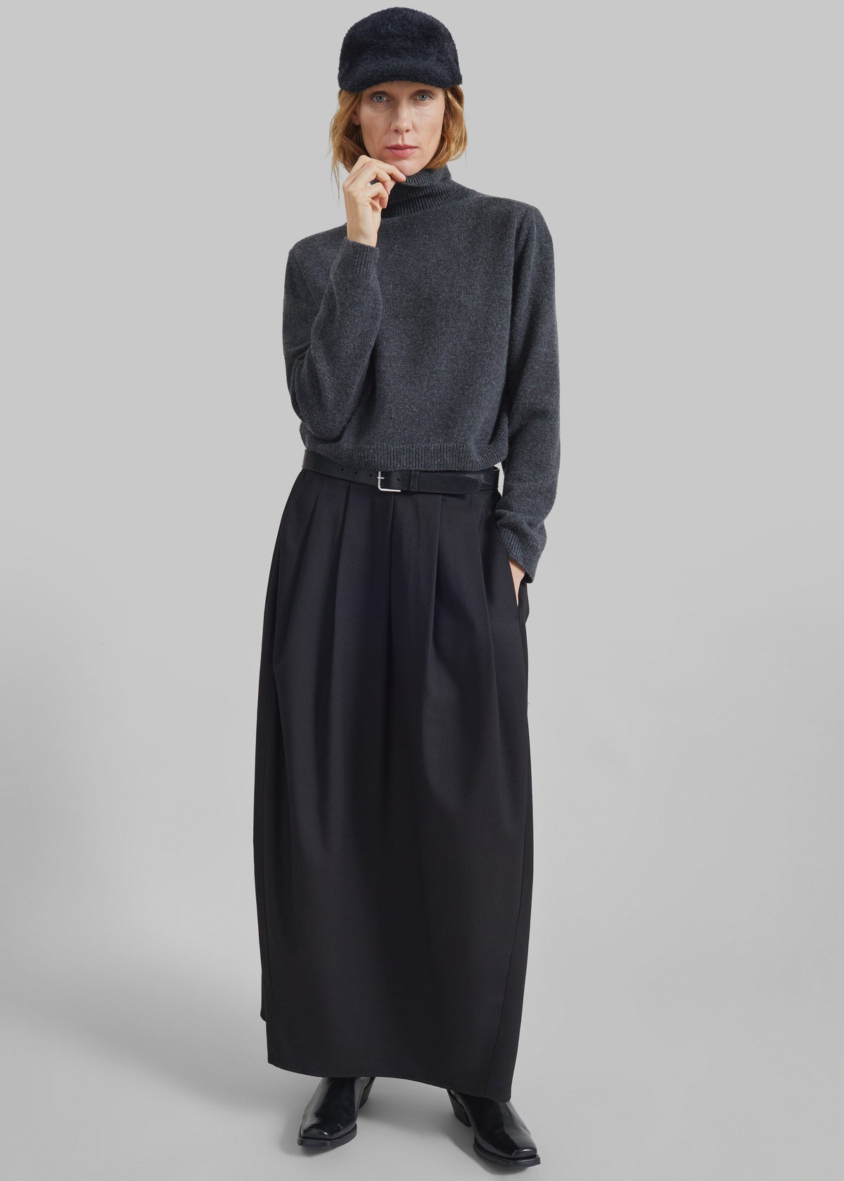 Claremont Cocoon Skirt - Black - 5