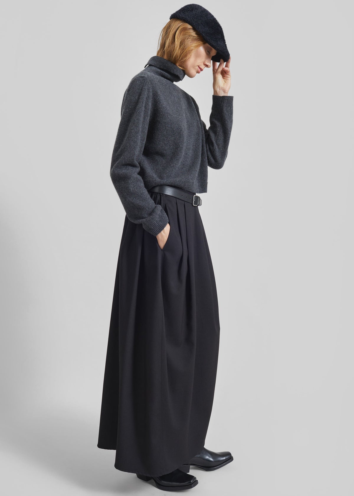 Claremont Cocoon Skirt - Black - 4