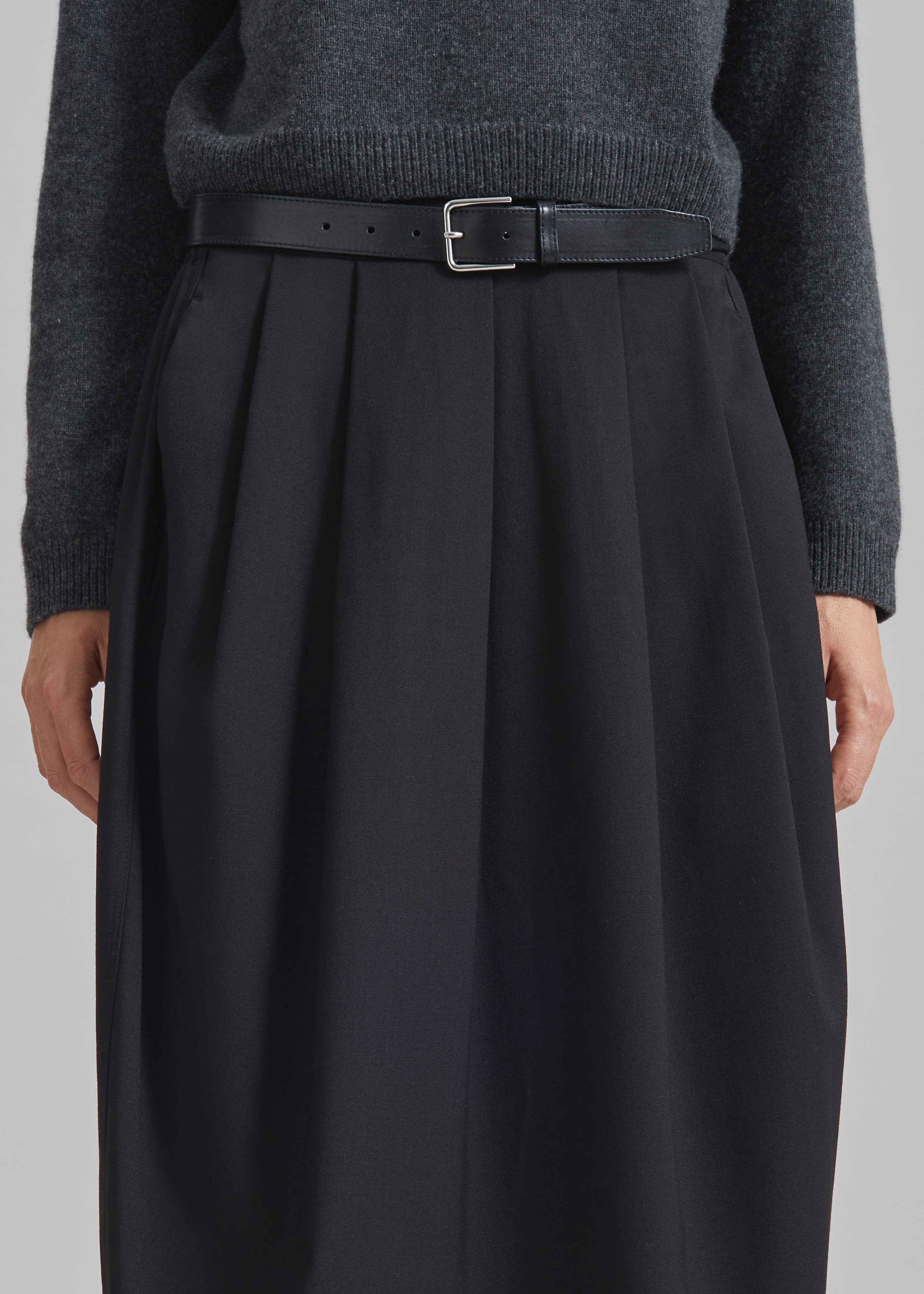 Claremont Cocoon Skirt - Black - 3