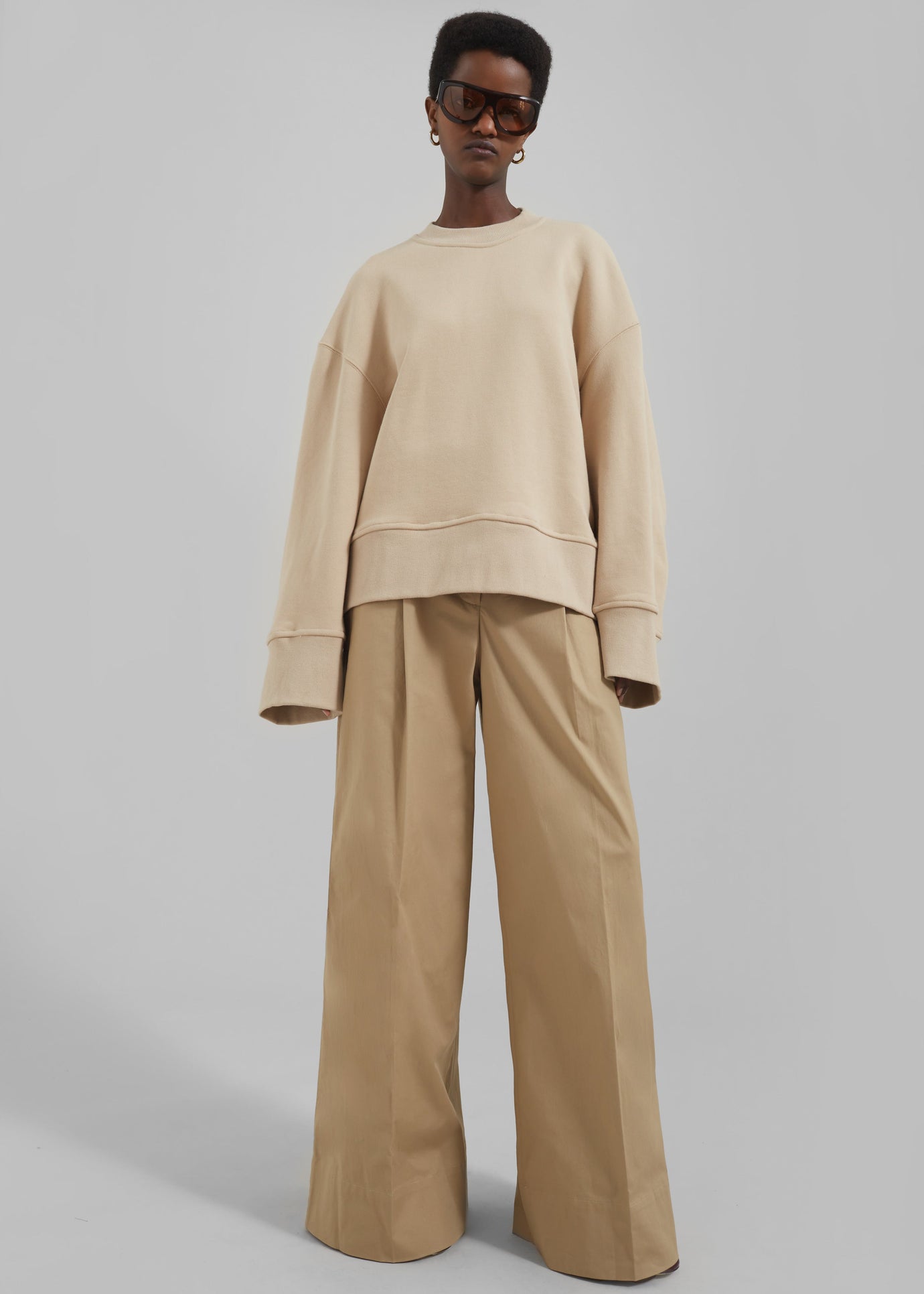 Clea Sweatshirt - Beige - 1