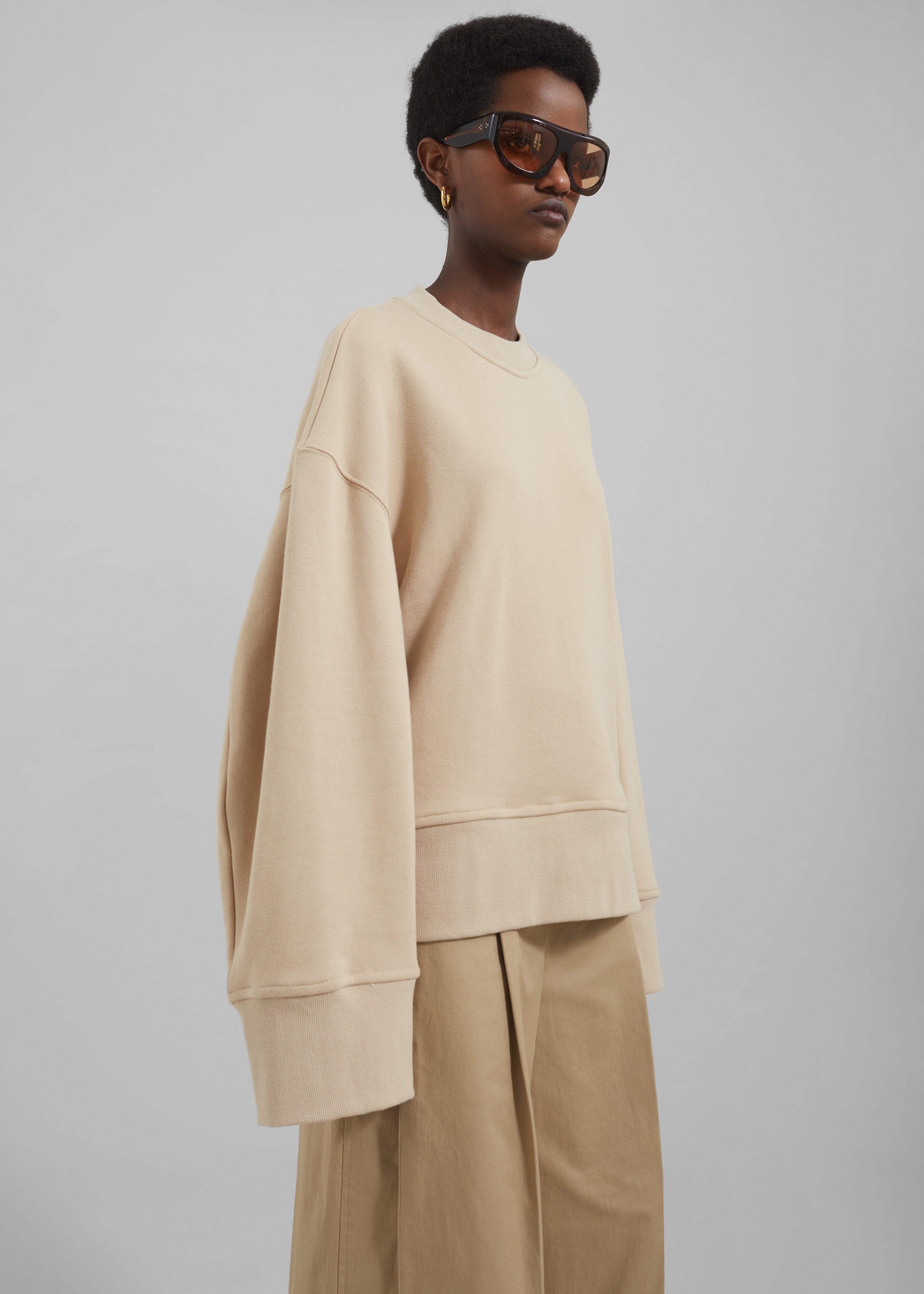 Clea Sweatshirt - Beige - 1