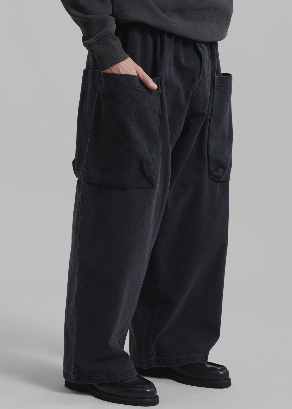 Cliff Denim Balloon Pants - Black - 1