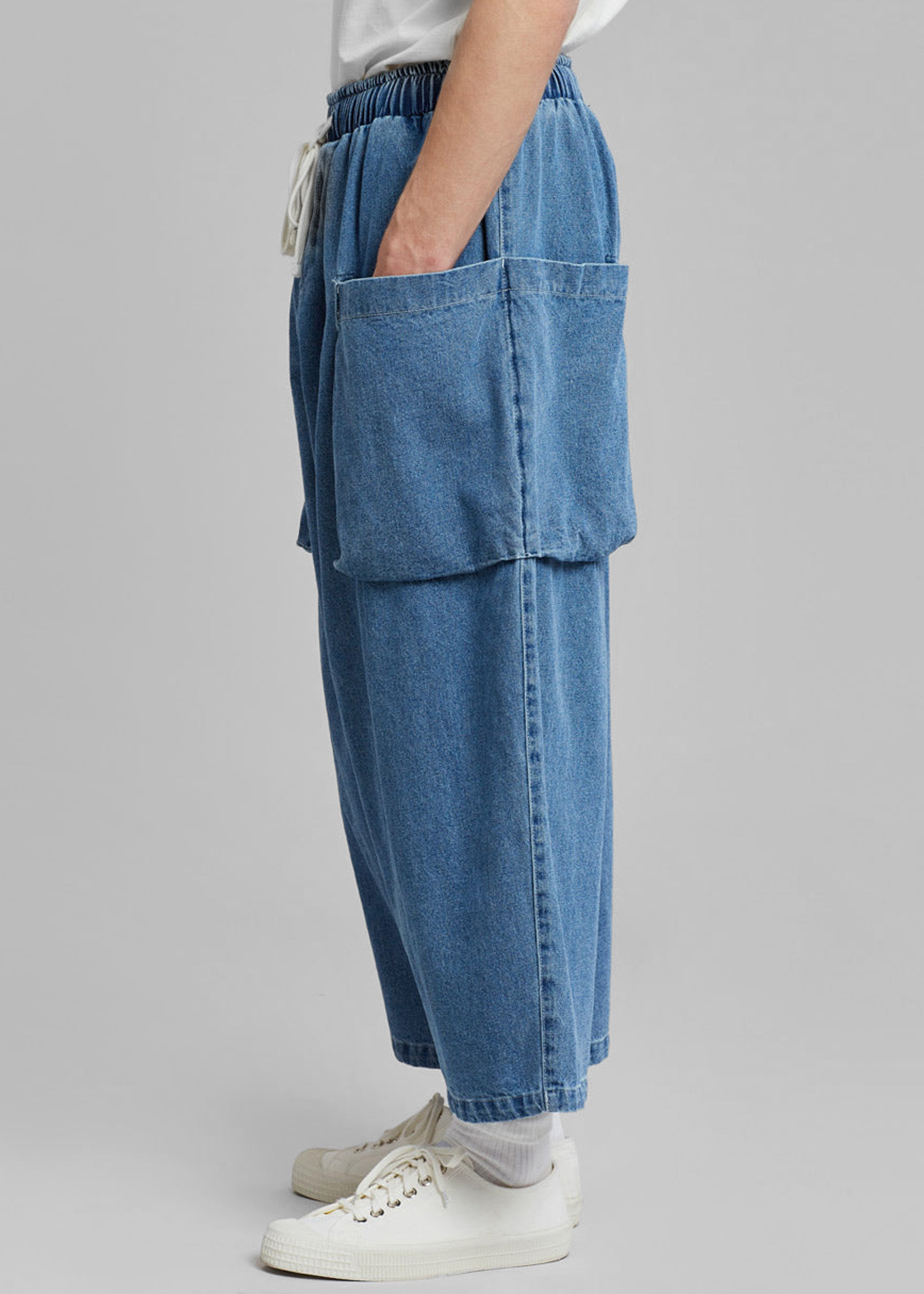 Cliff Denim Balloon Pants - Worn Wash - 7