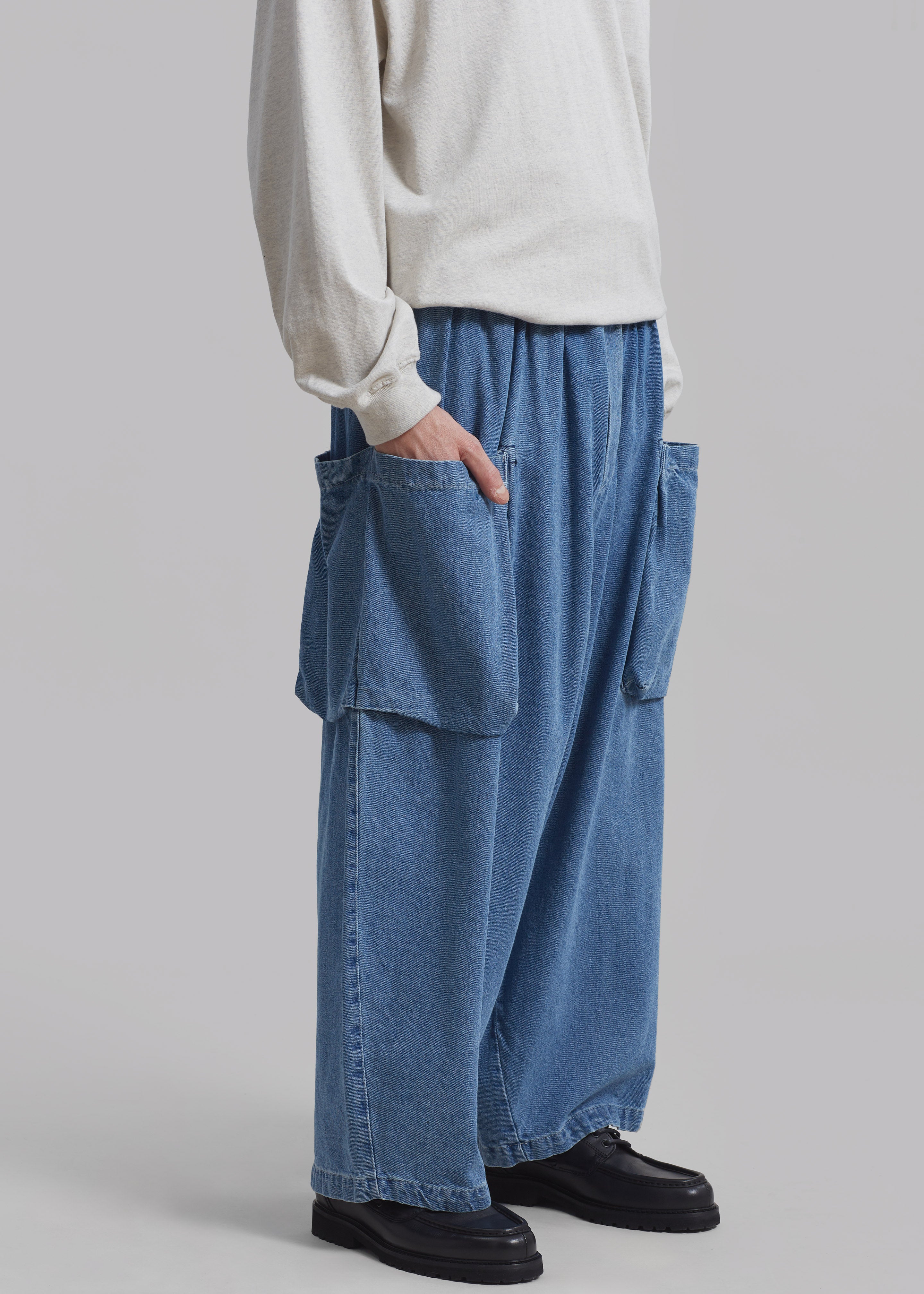 Denim sales balloon pants