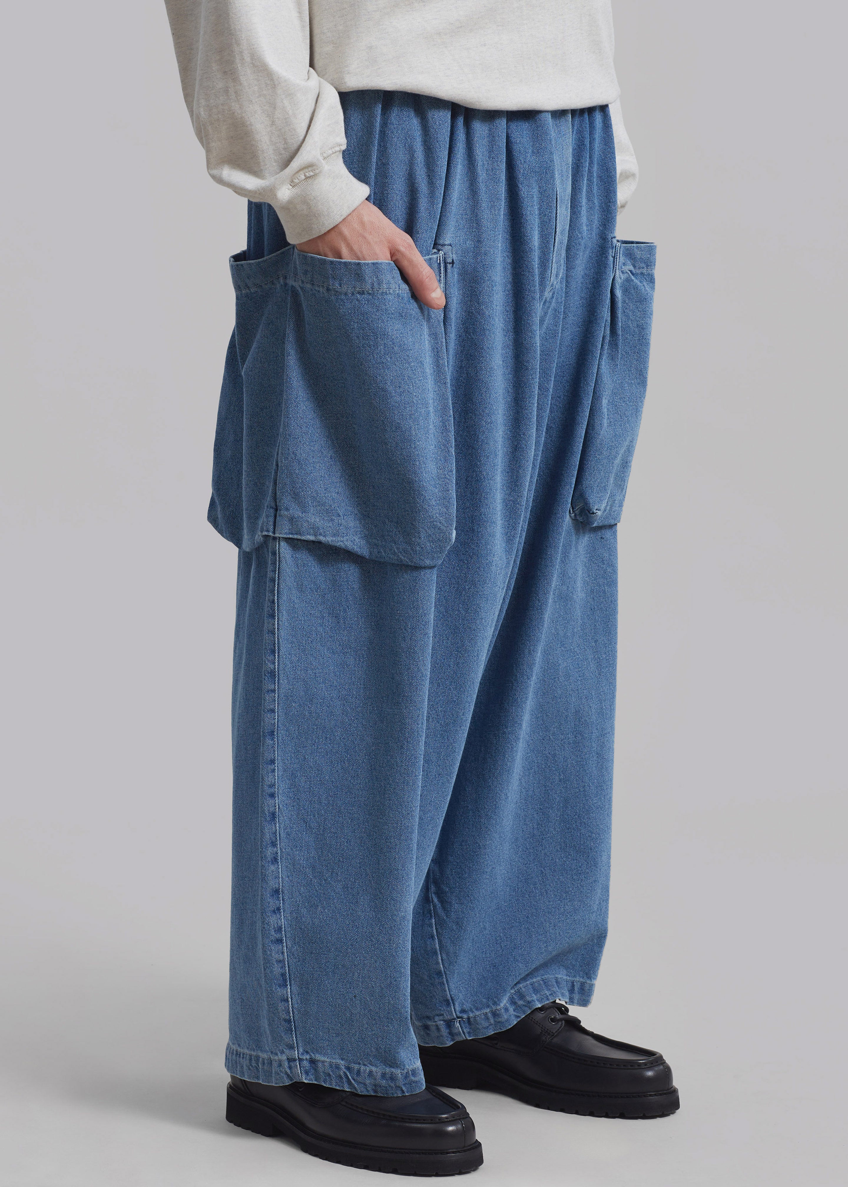 Cliff Denim Balloon Pants - Worn Wash - 3