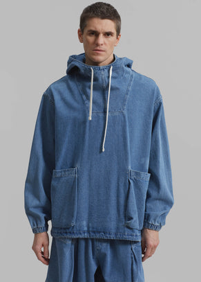 Cliff Denim Hoodie - Worn Wash