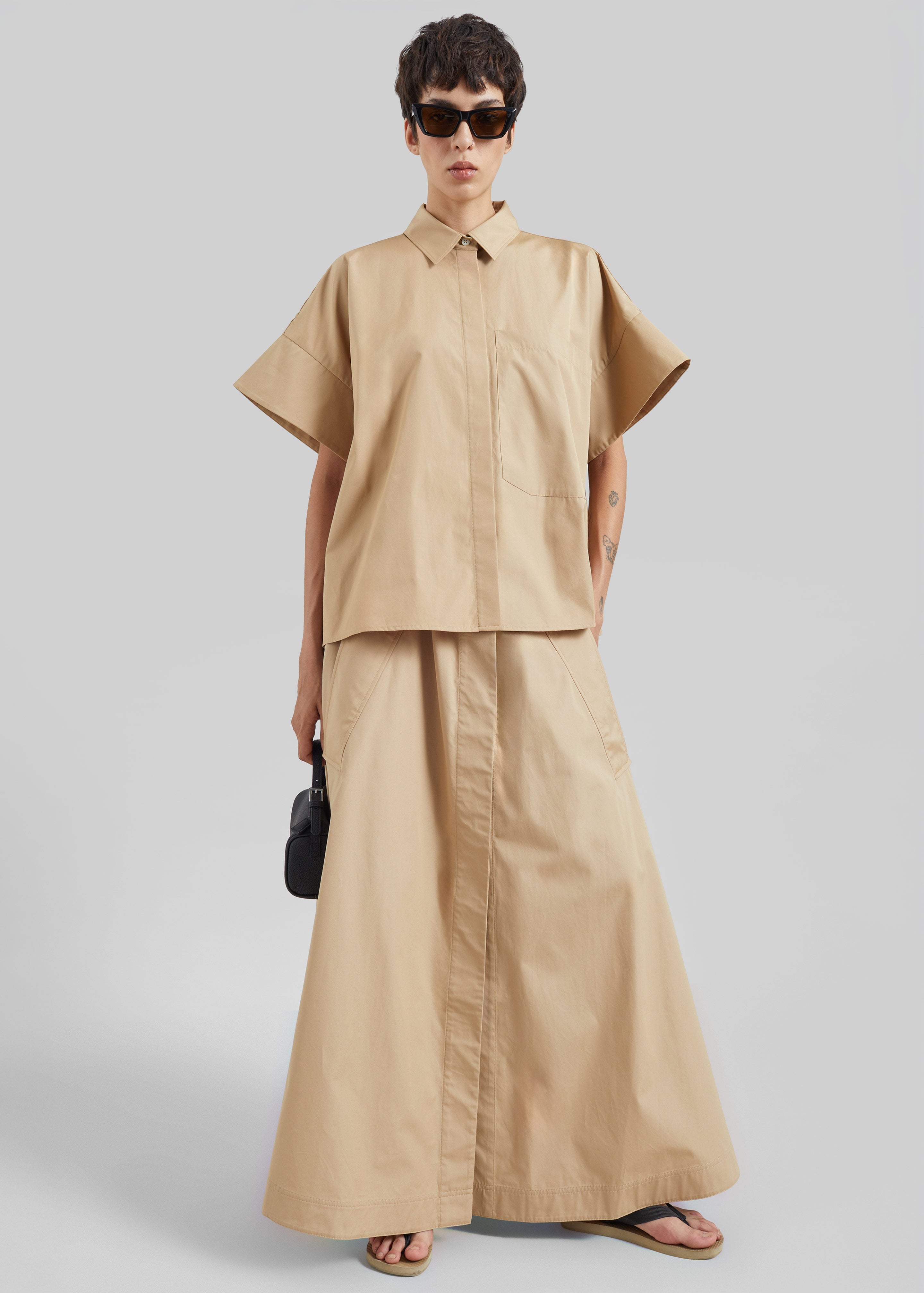 CO chemise boxy à manches courtes - Camel - 2