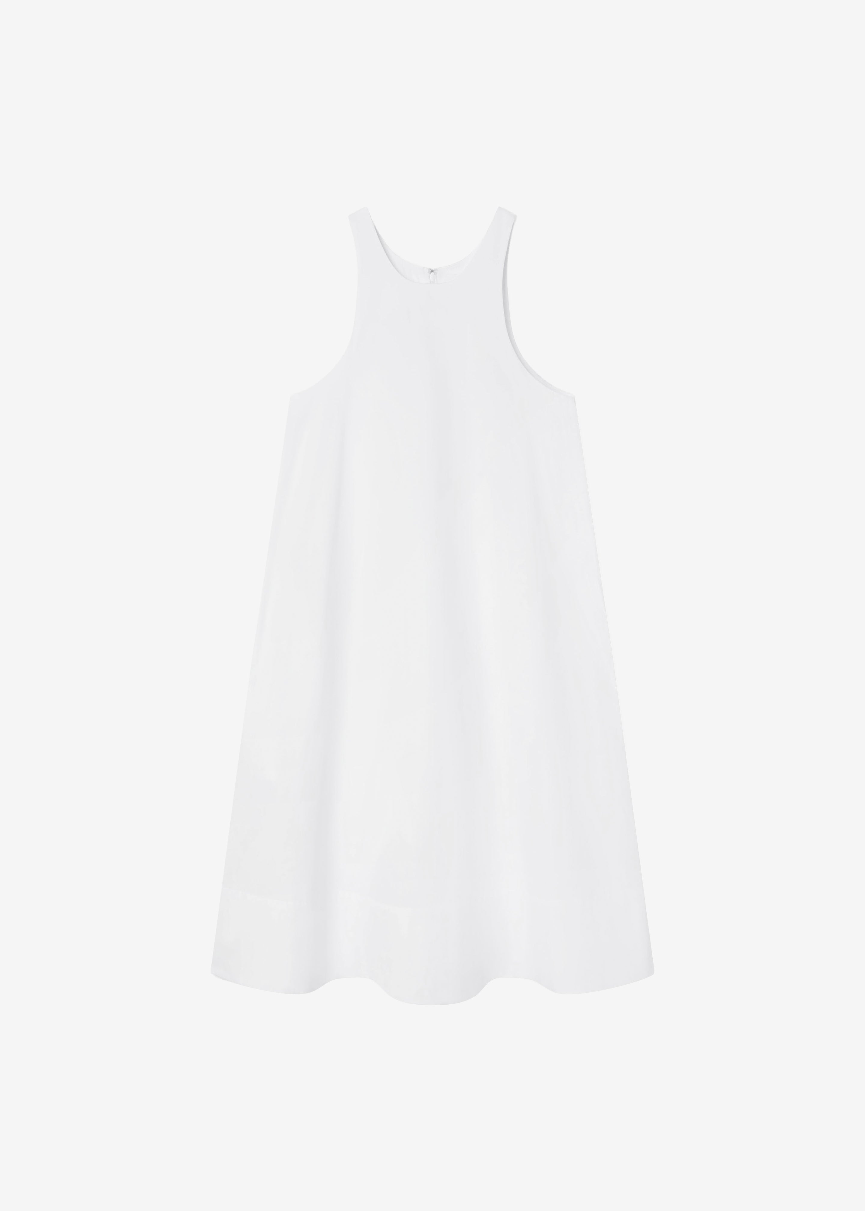 CO Crewneck A-line Dress - White - 6