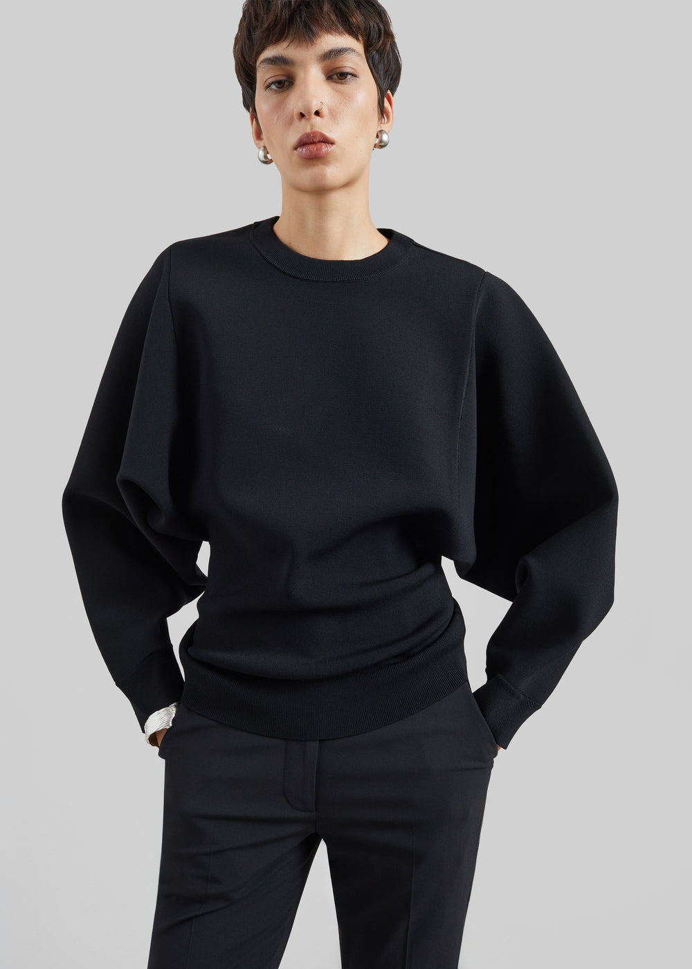CO Crewneck Tunic - Black