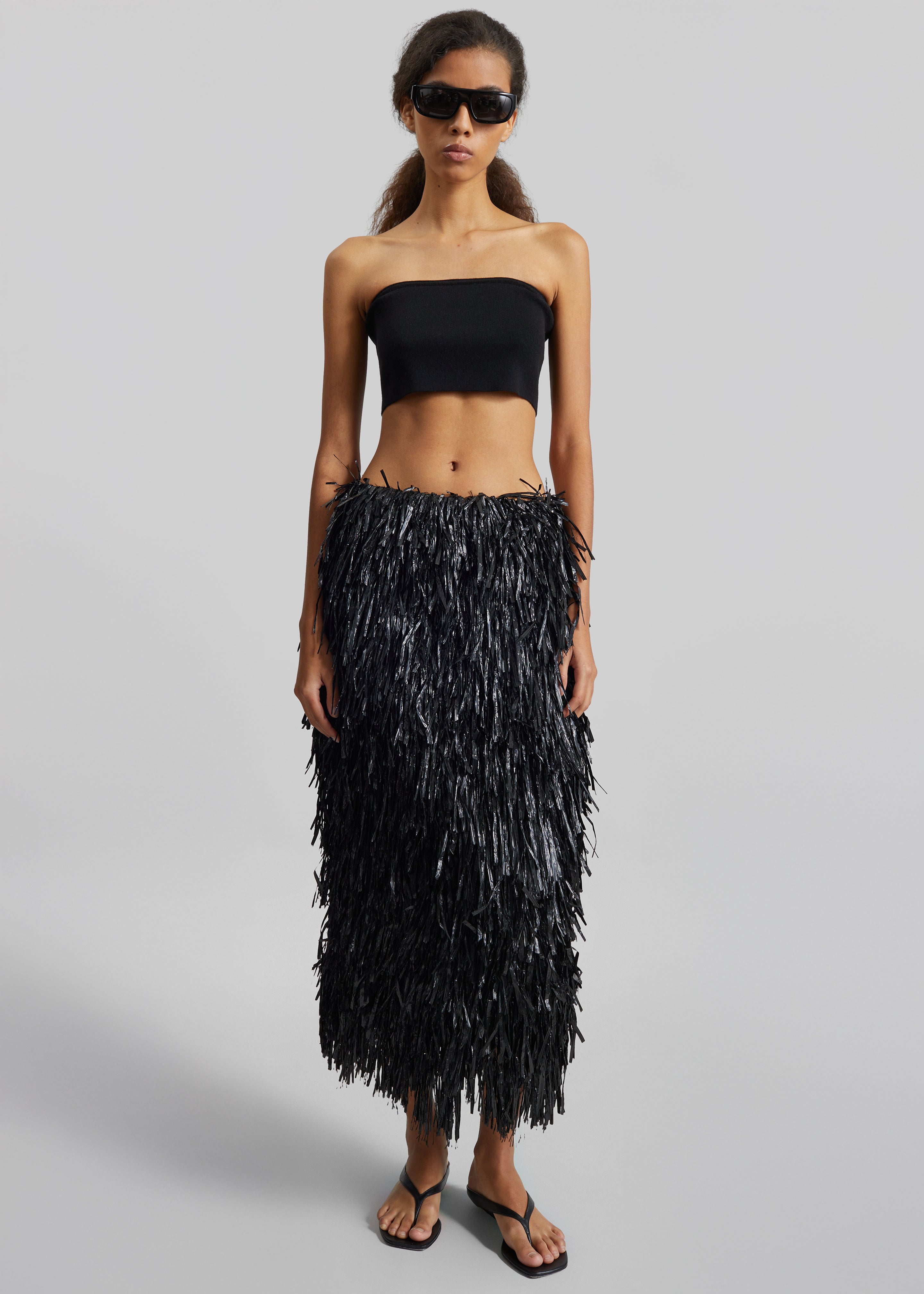 CO Fringe Skirt - Black - 3