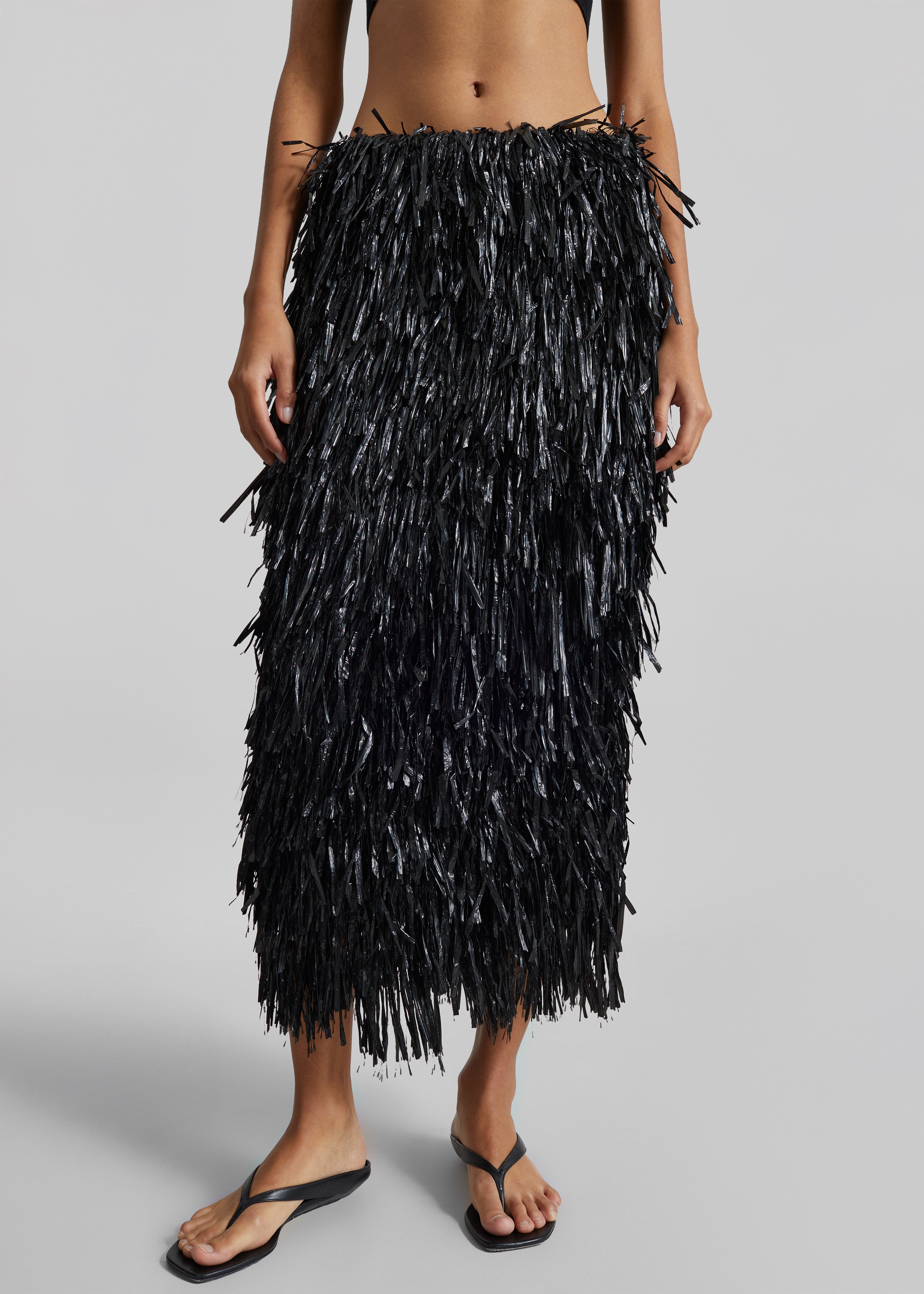 CO Fringe Skirt - Black - 2