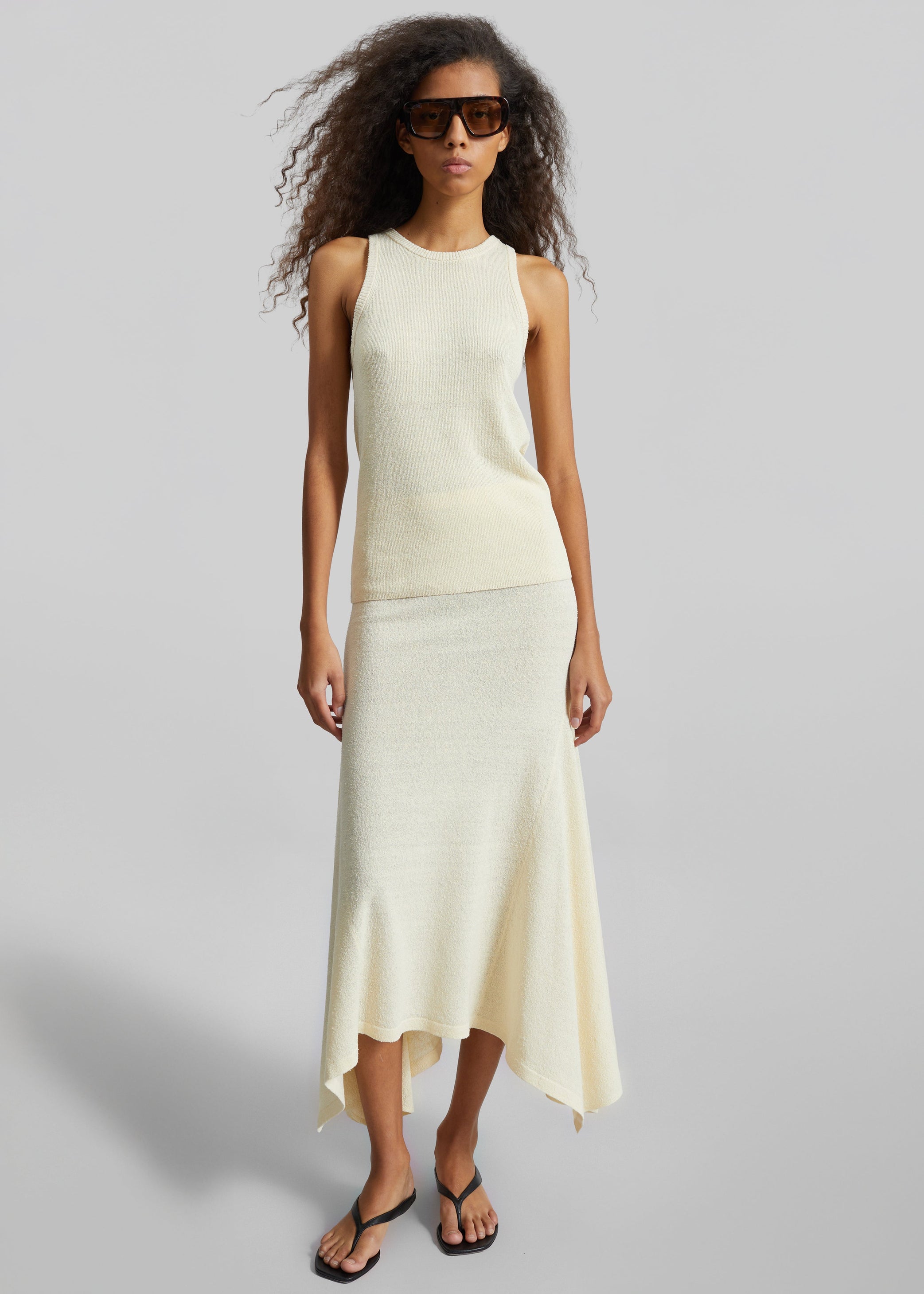 Shop the look image for CO Knit Skirt - Cream
