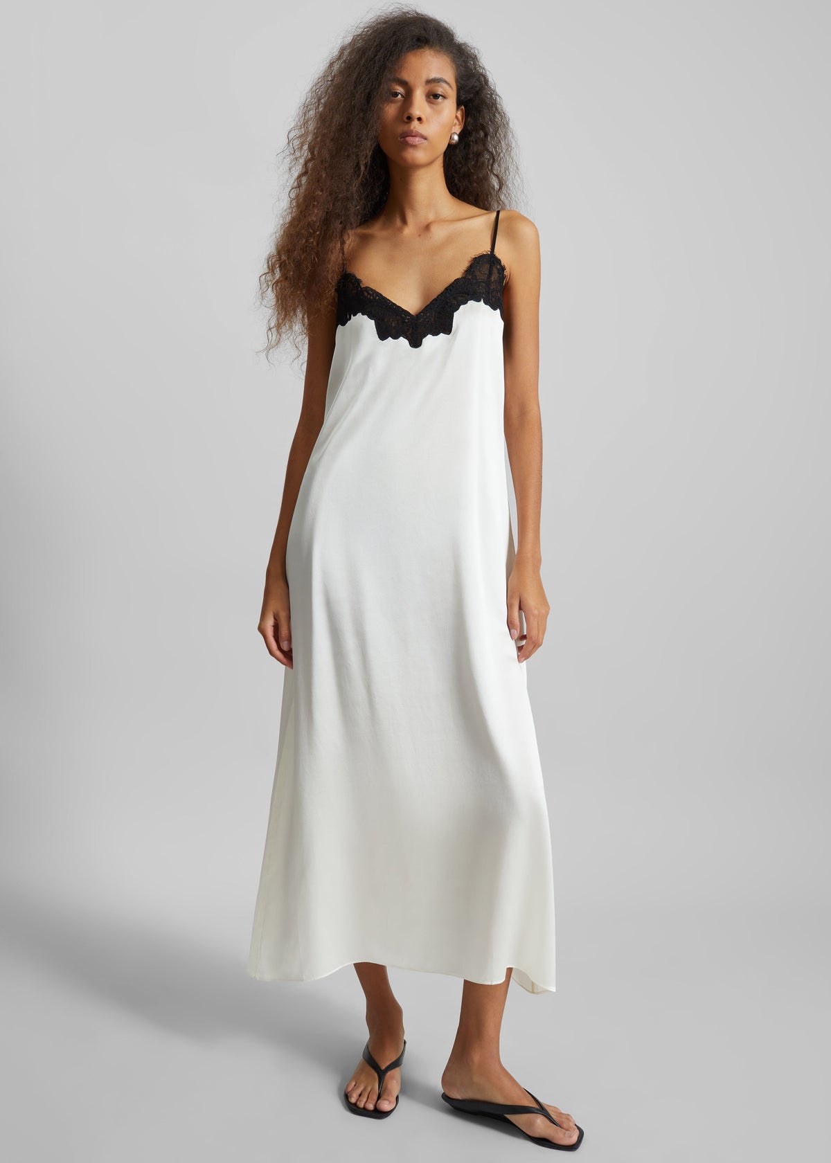 CO Lace Cami Dress - Ivory - 5