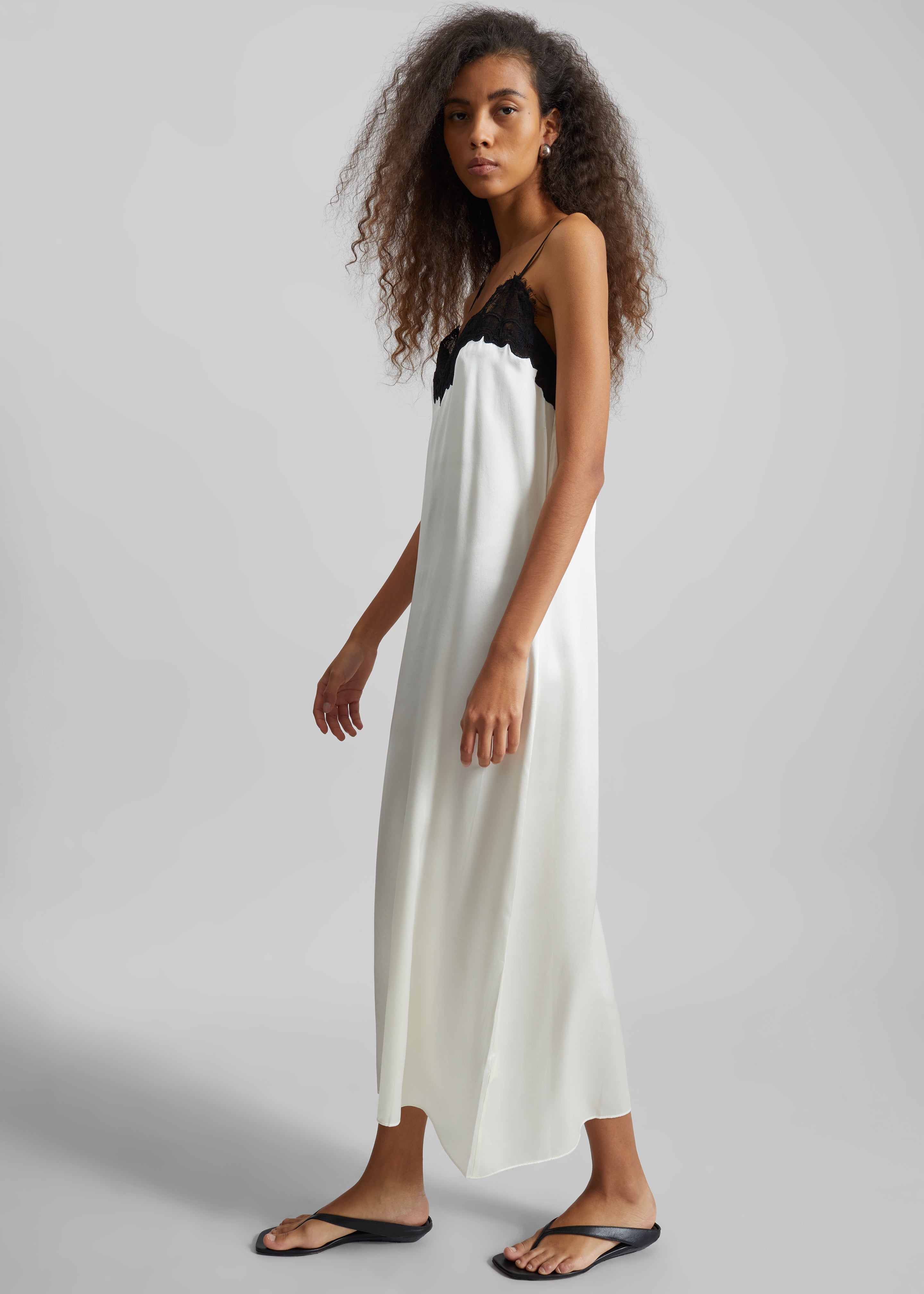 CO Lace Cami Dress - Ivory - 3