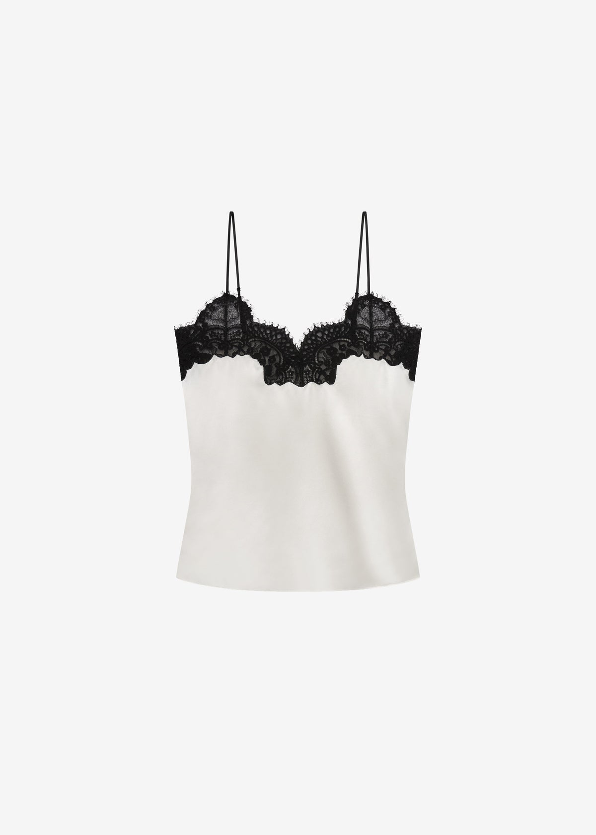CO Lace Silk Camisole - Ivory - 6