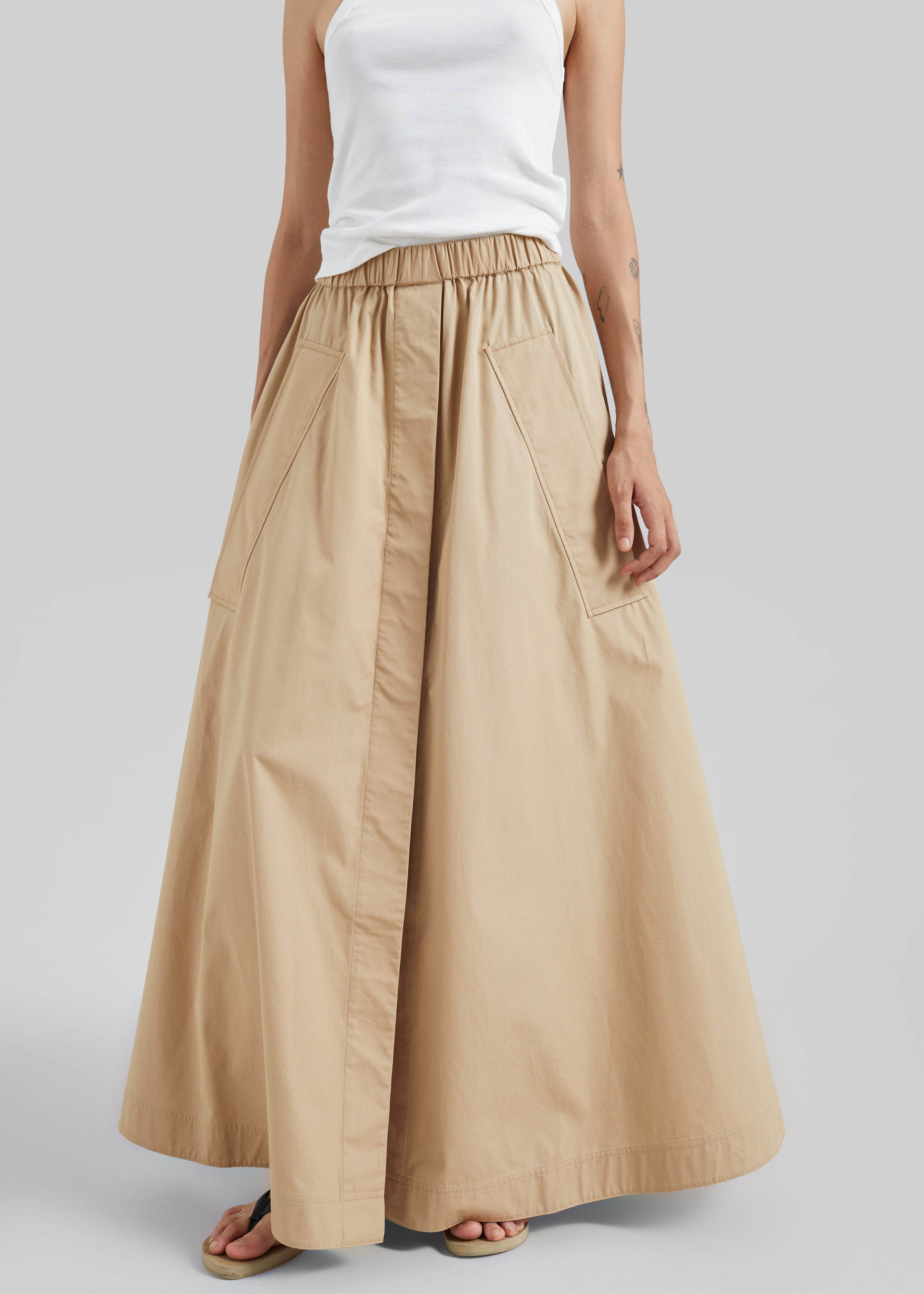 CO jupe parachute - Camel - 3