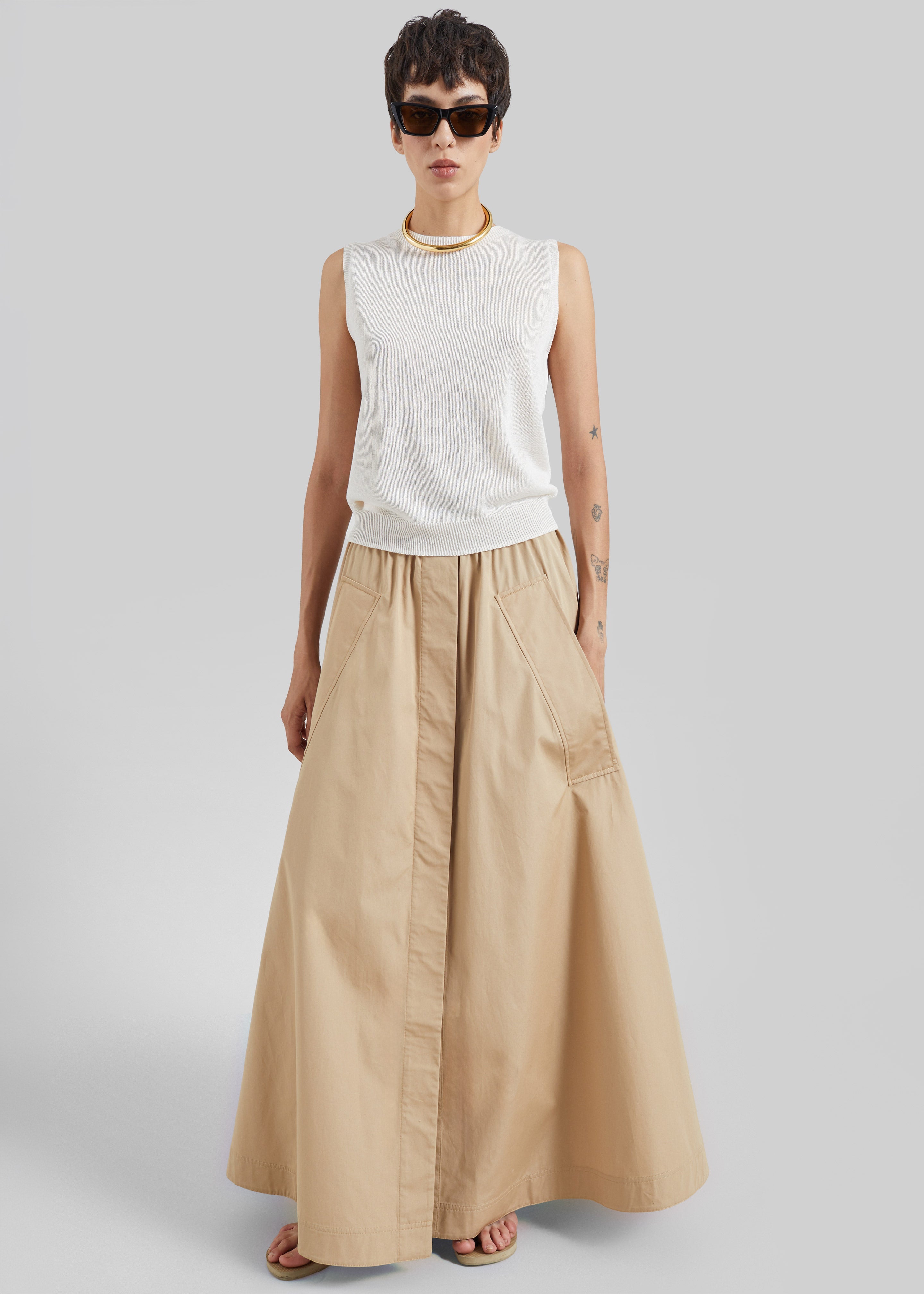 CO jupe parachute - Camel - 4