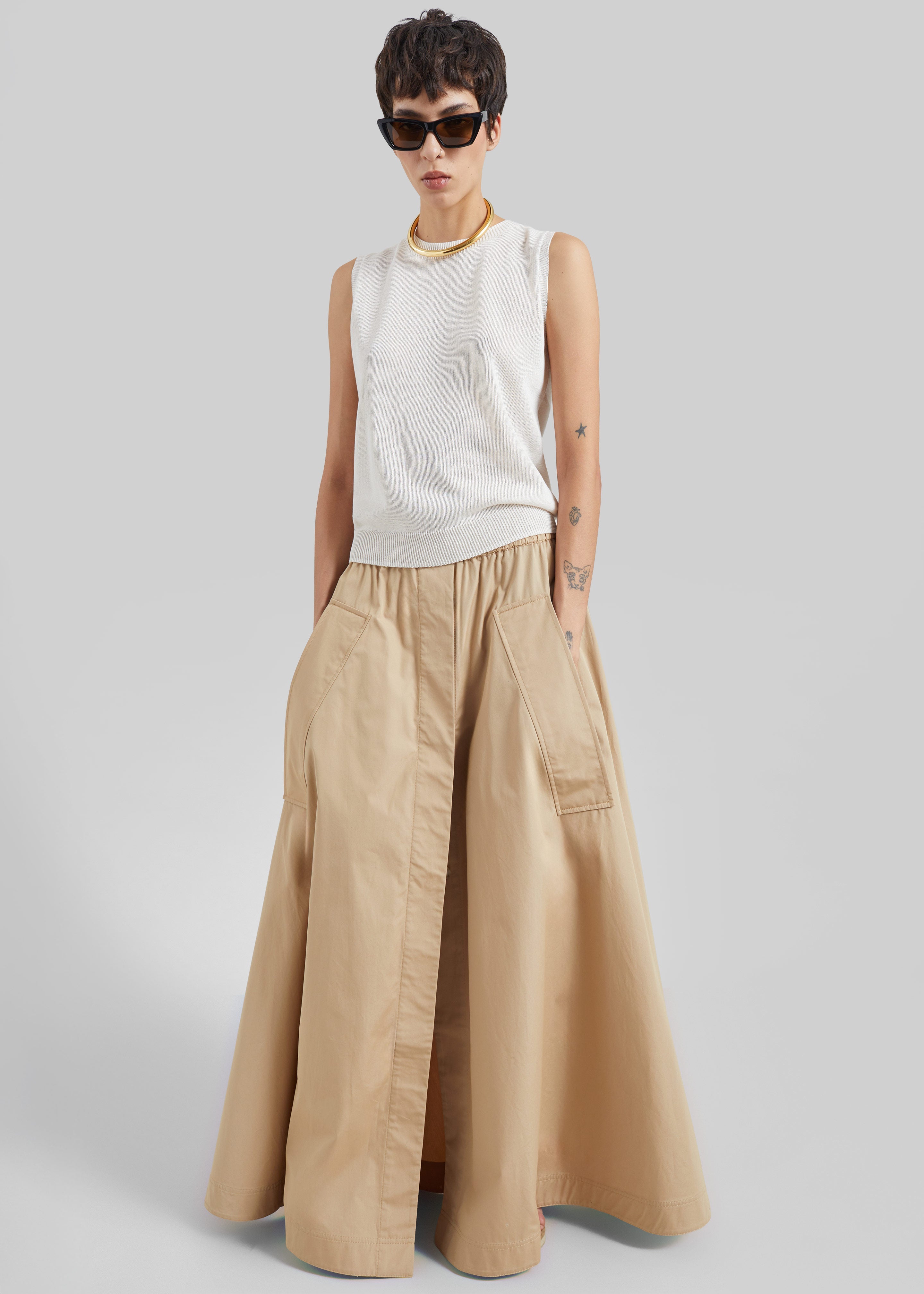 CO jupe parachute - Camel - 1