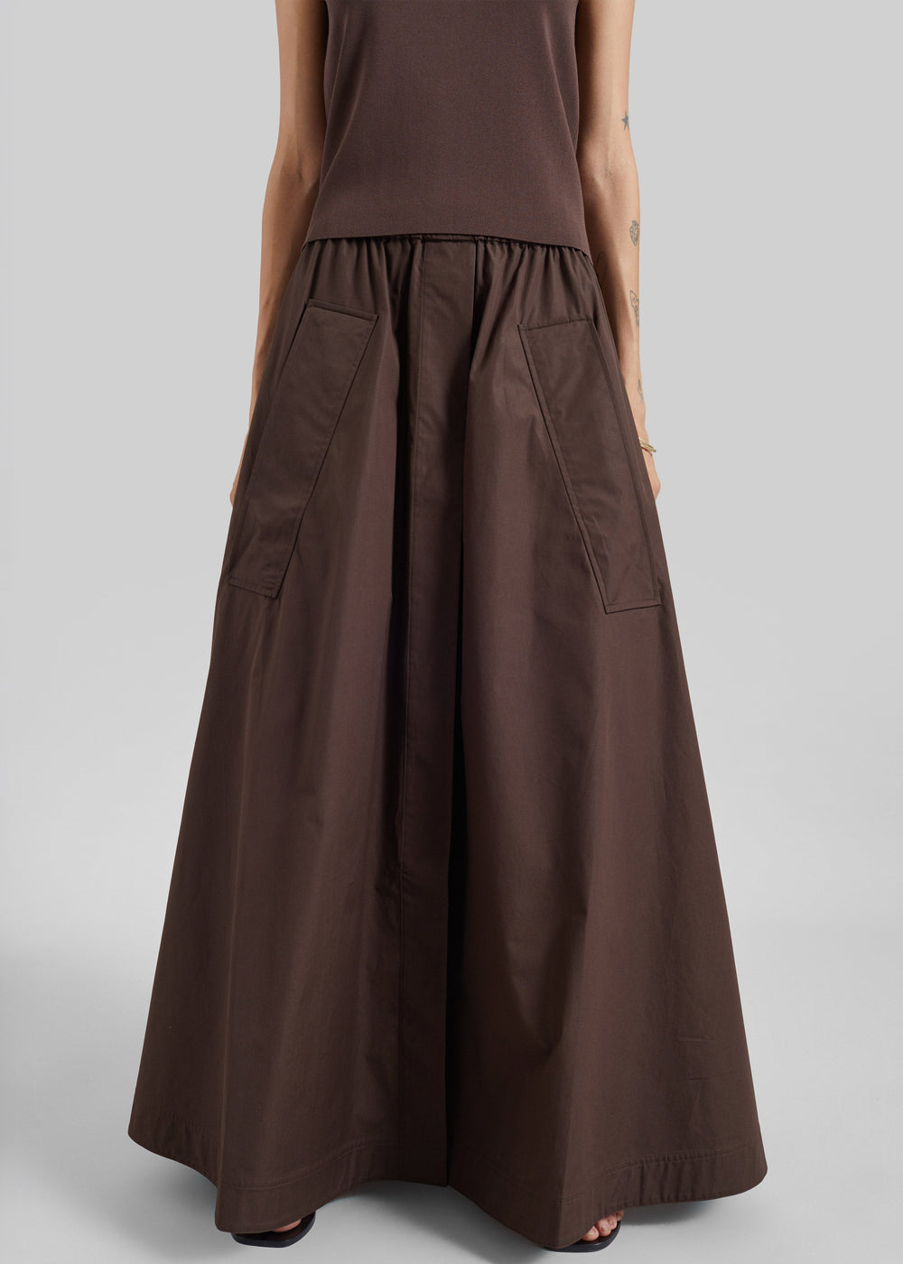 CO jupe parachute - Chocolat - 1