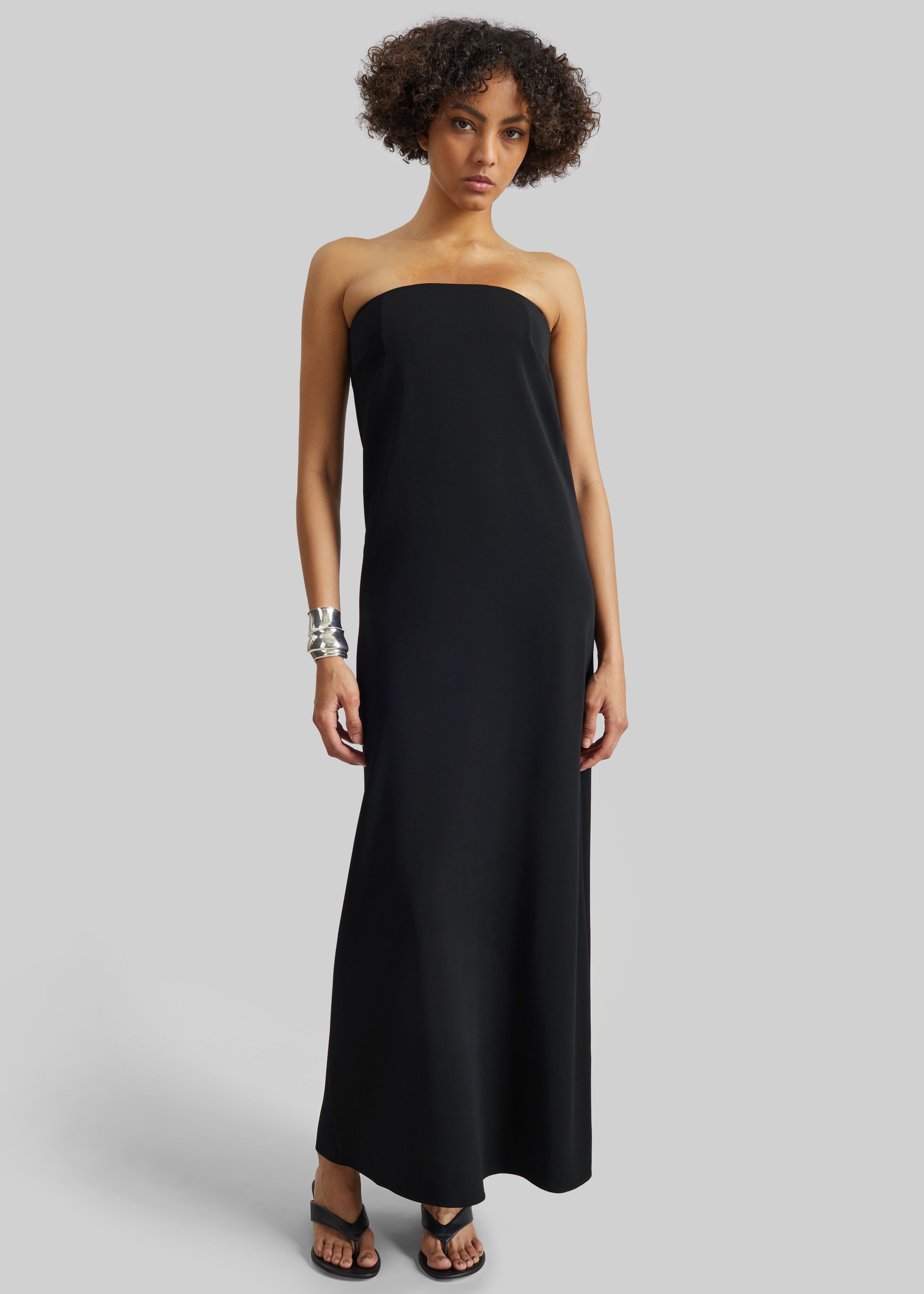 CO Strapless Dress - Black - 3