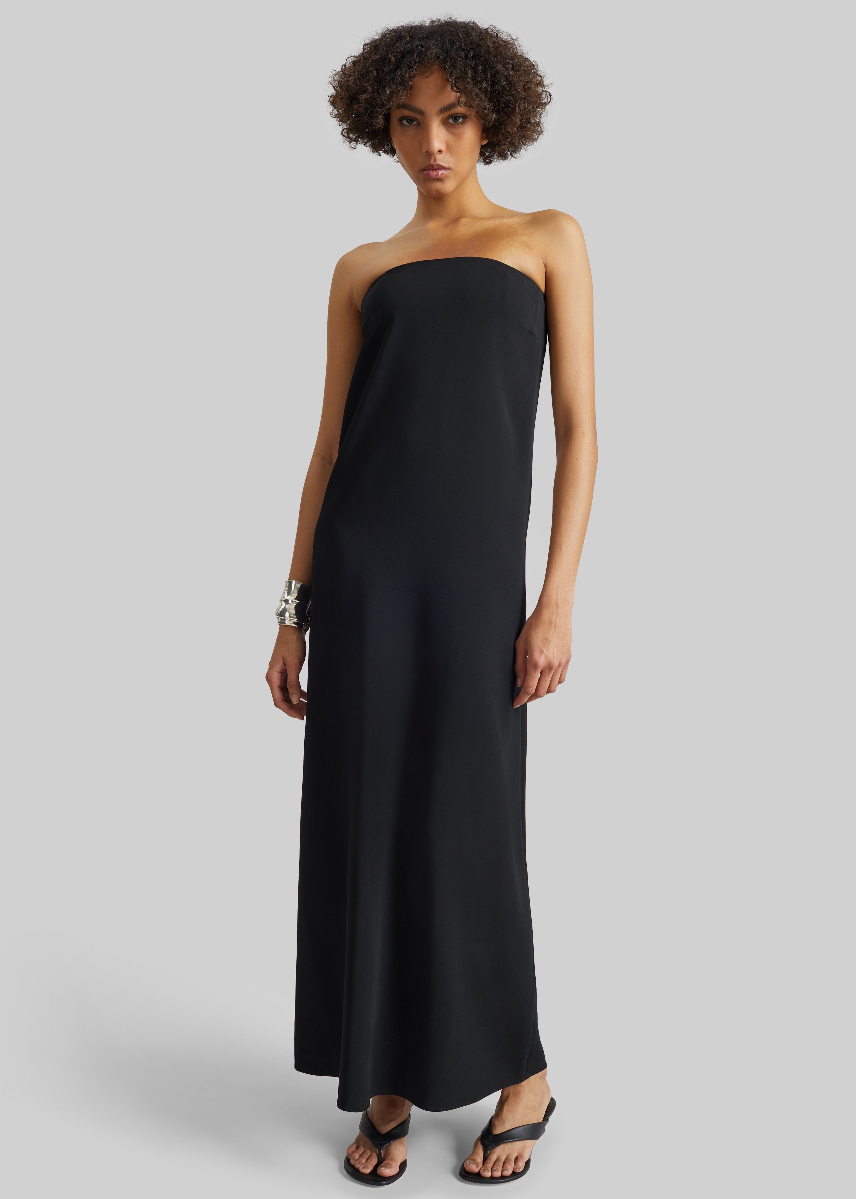 CO Strapless Dress - Black - 1