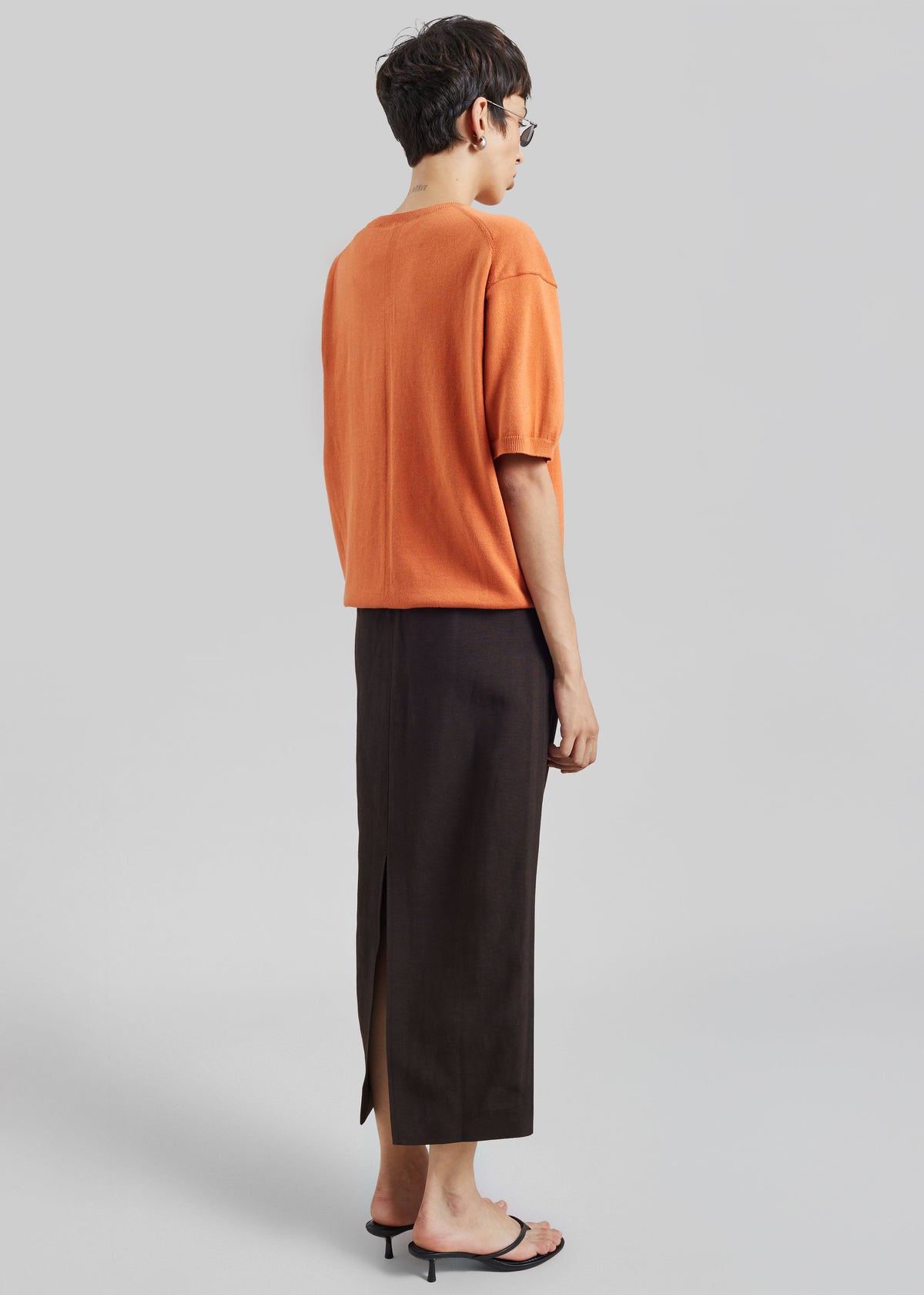 CO Tailored Pencil Skirt - Chocolate