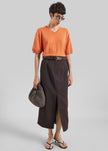 CO Tailored Pencil Skirt - Chocolate