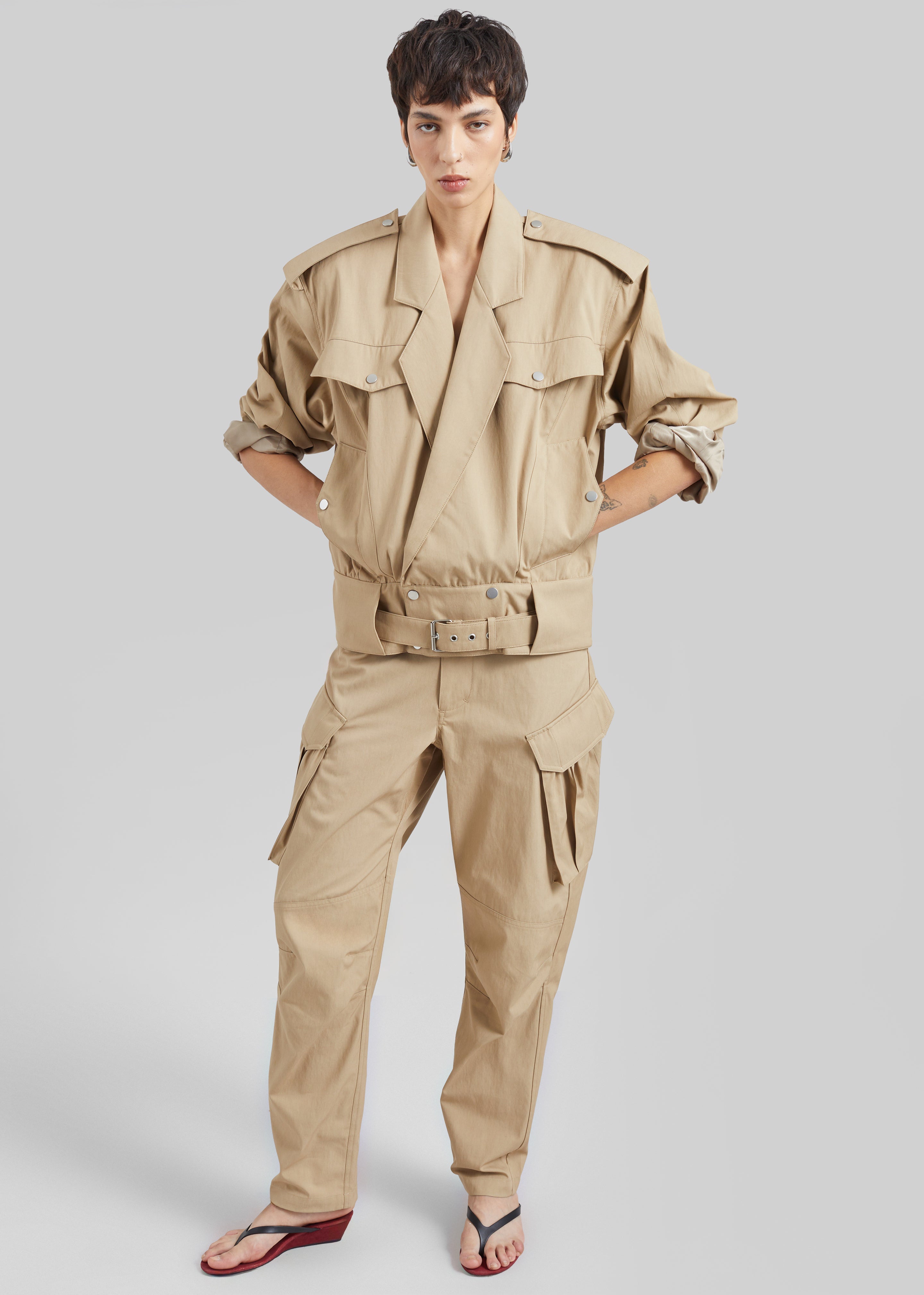 CO Tapered Sports Jacket - Camel - 3