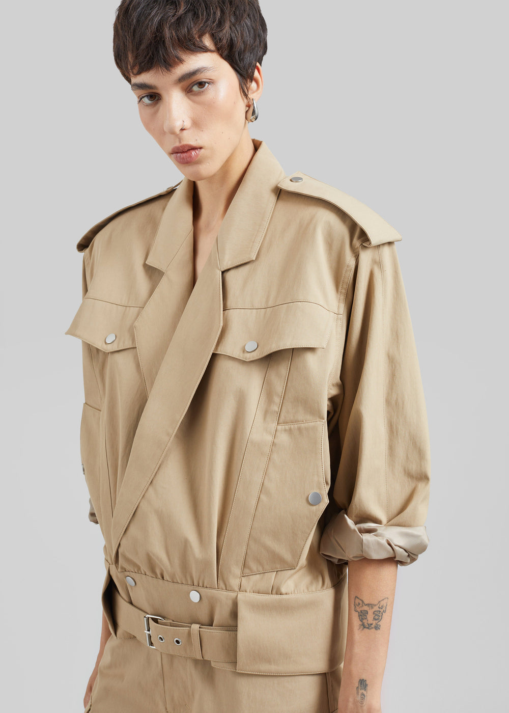 CO Tapered Sports Jacket - Camel
