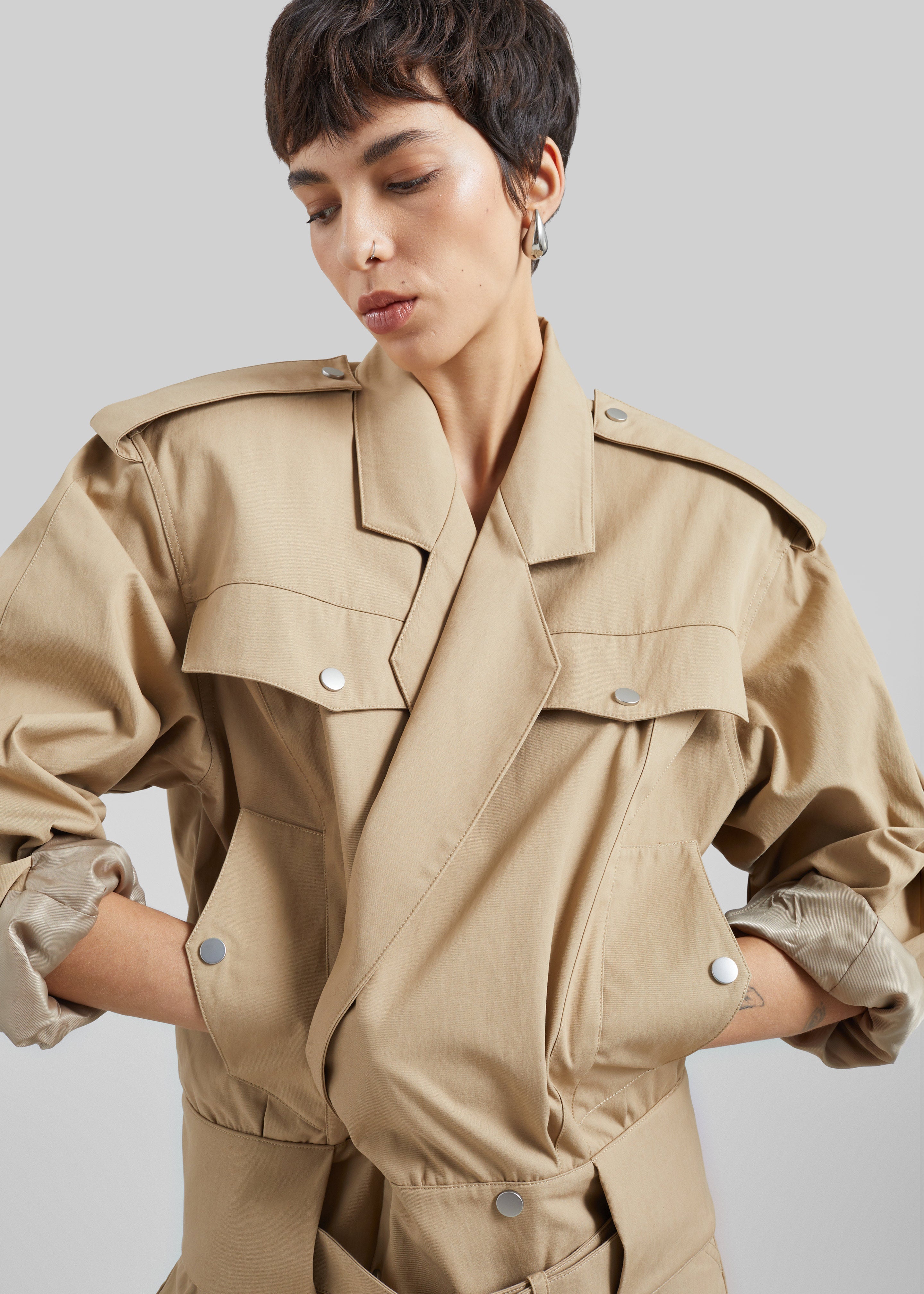 CO Tapered Sports Jacket - Camel - 2