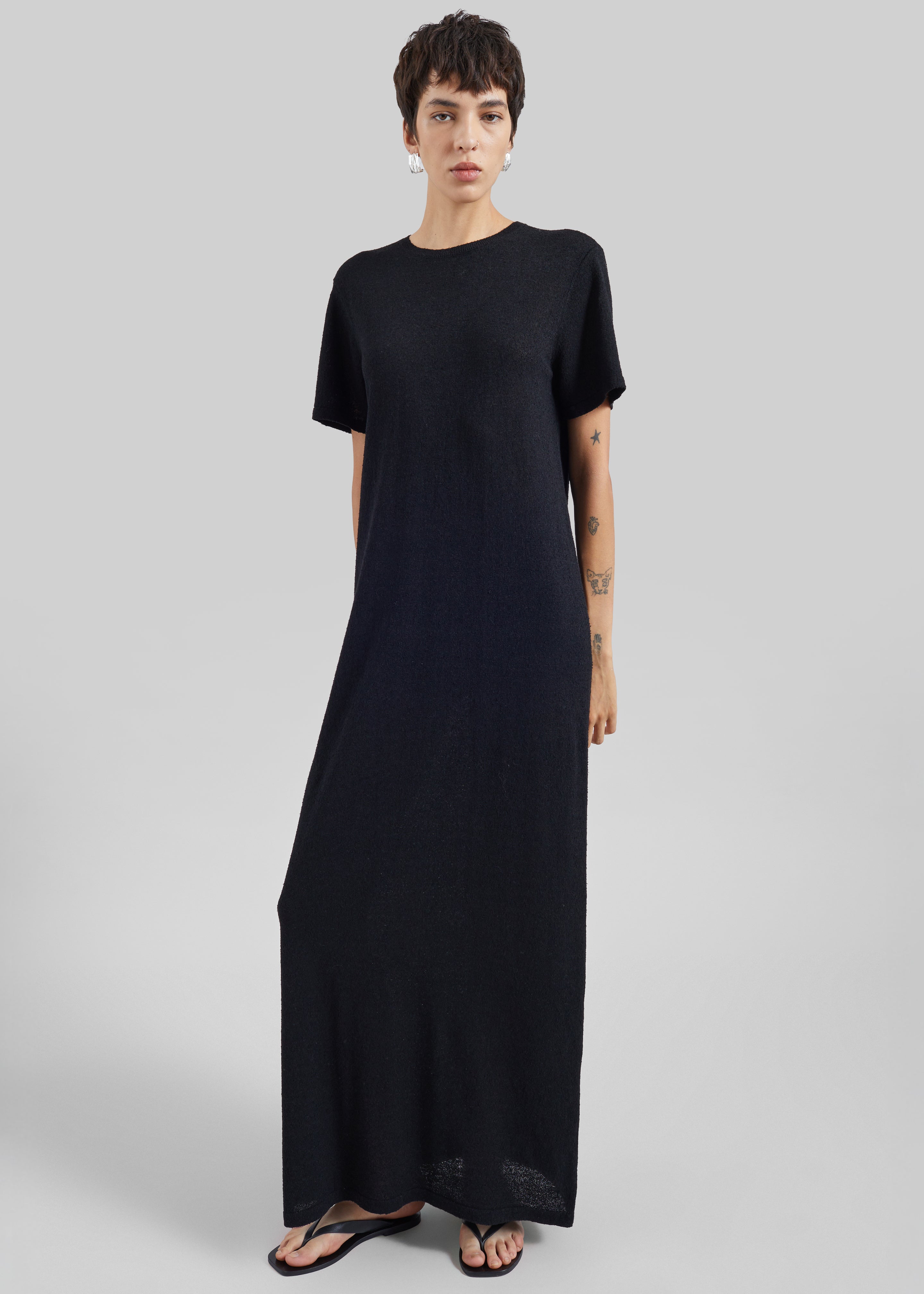 CO T-Shirt Dress - Black - 1